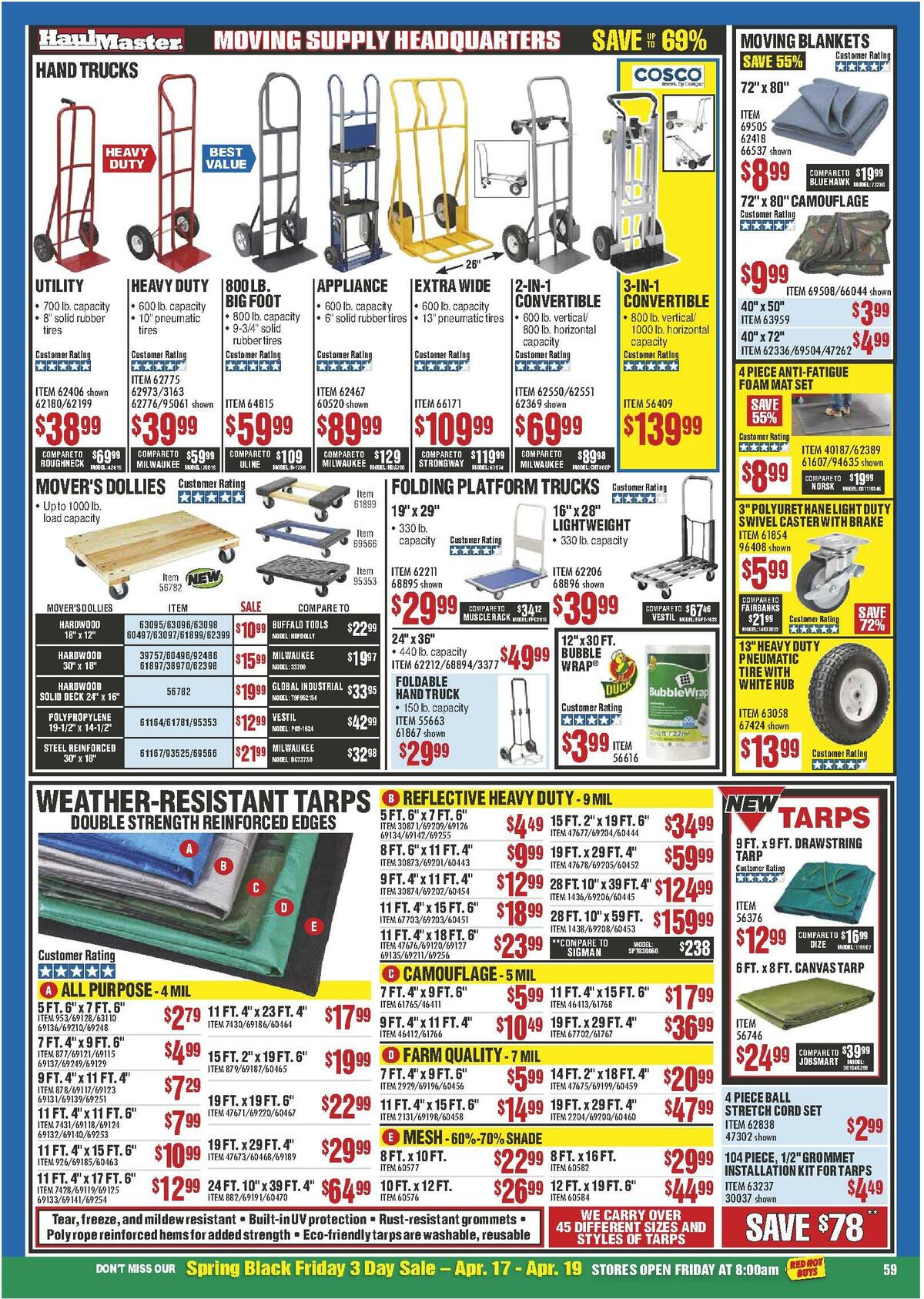 Harbor Freight Tools Weekly Ad from April 1