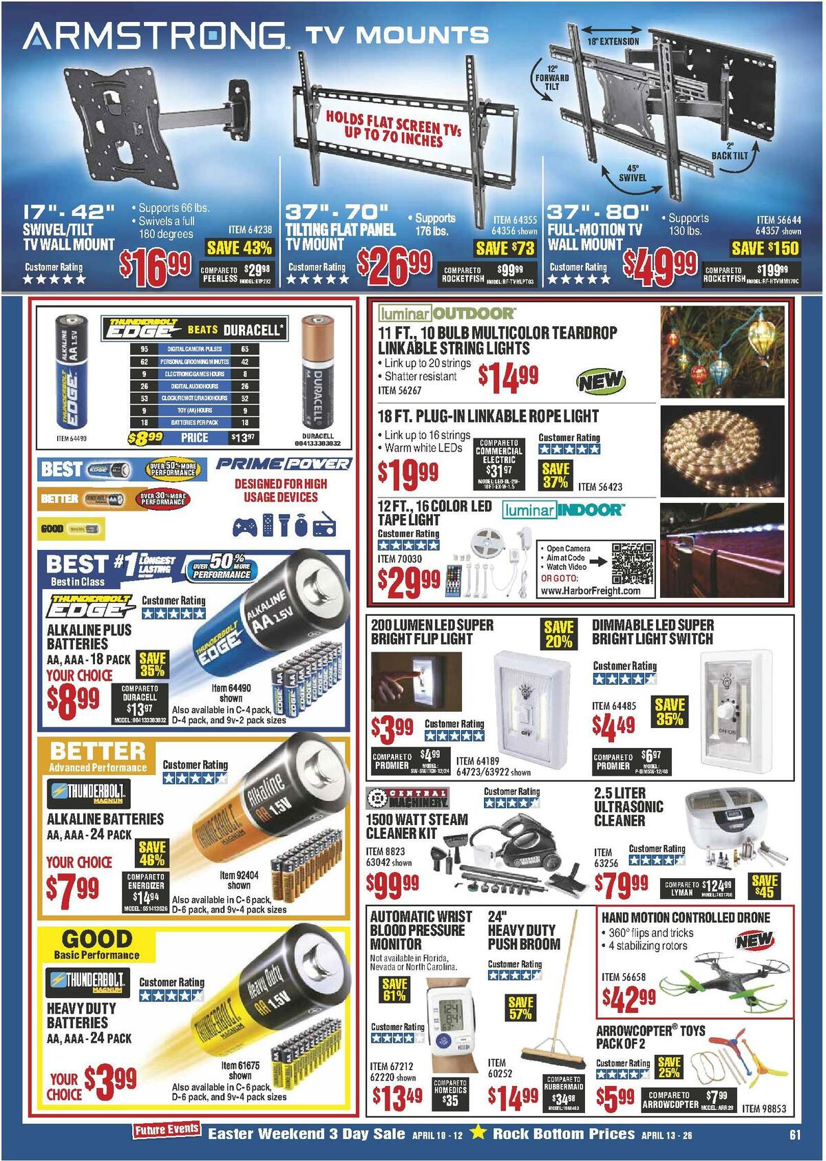 Harbor Freight Tools Weekly Ad from April 1