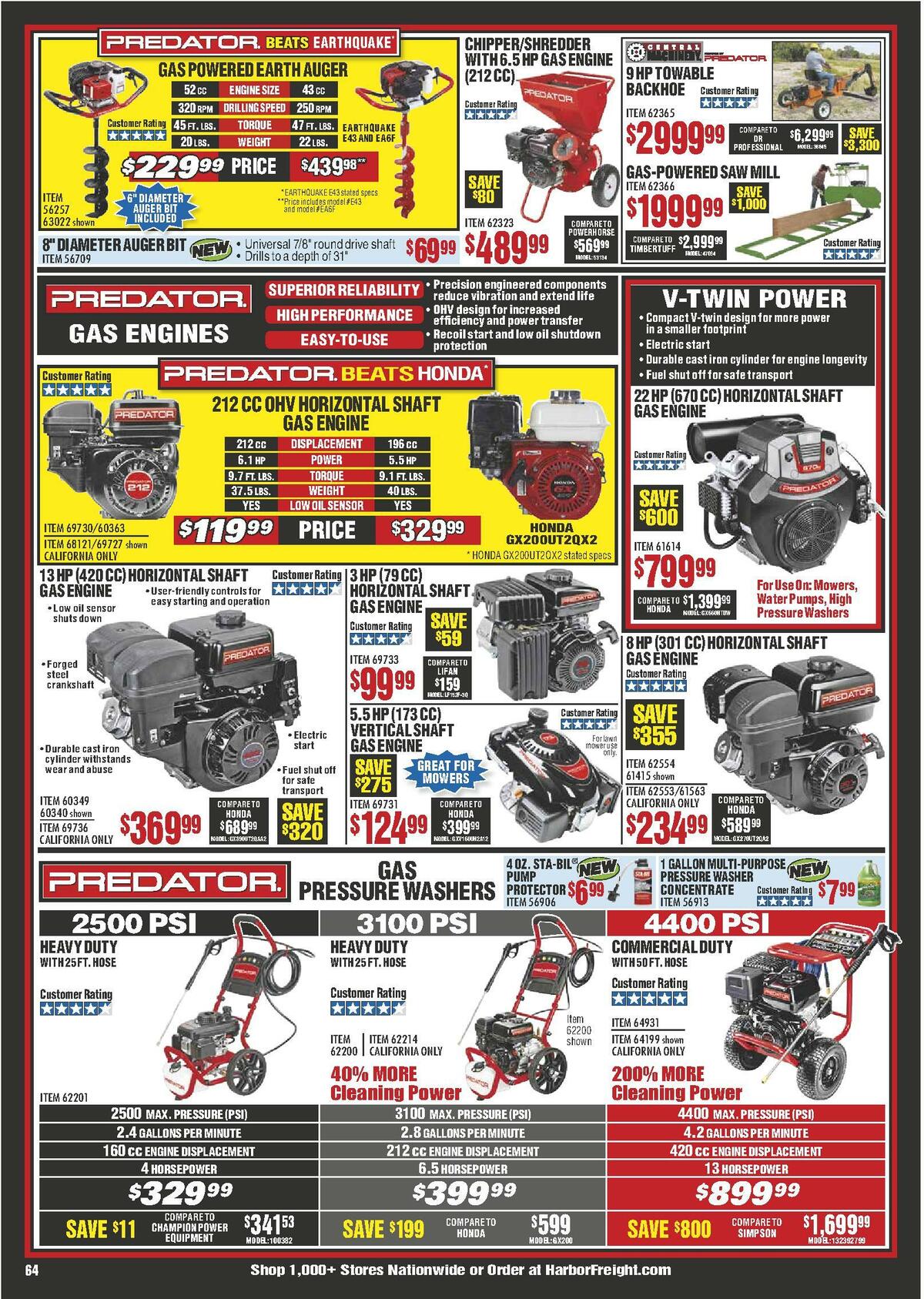 Harbor Freight Tools Weekly Ad from April 1