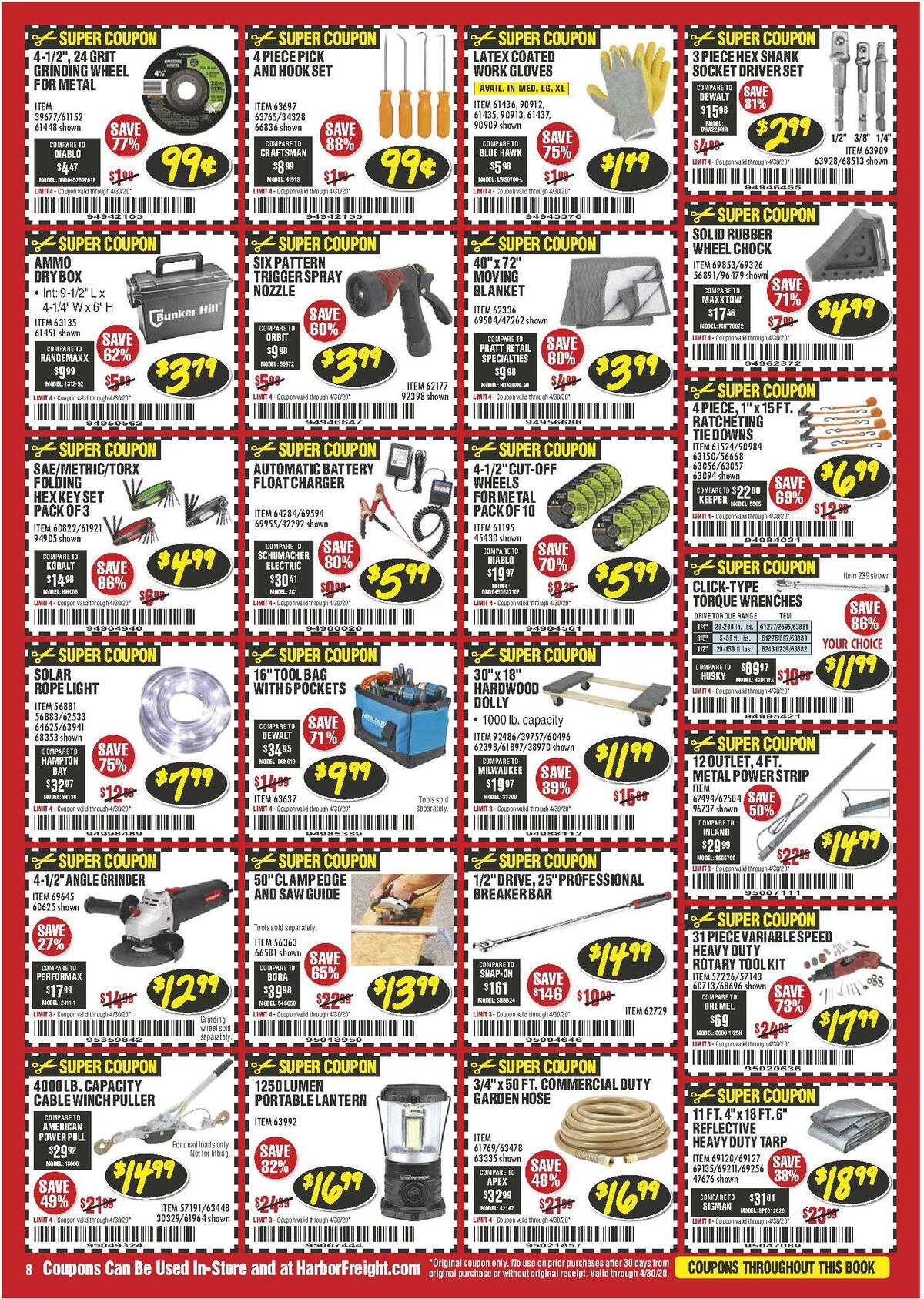 Harbor Freight Tools Weekly Ad from April 1