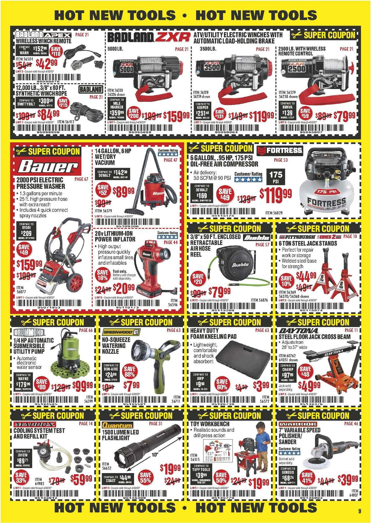 Harbor Freight Tools Weekly Ad from April 1