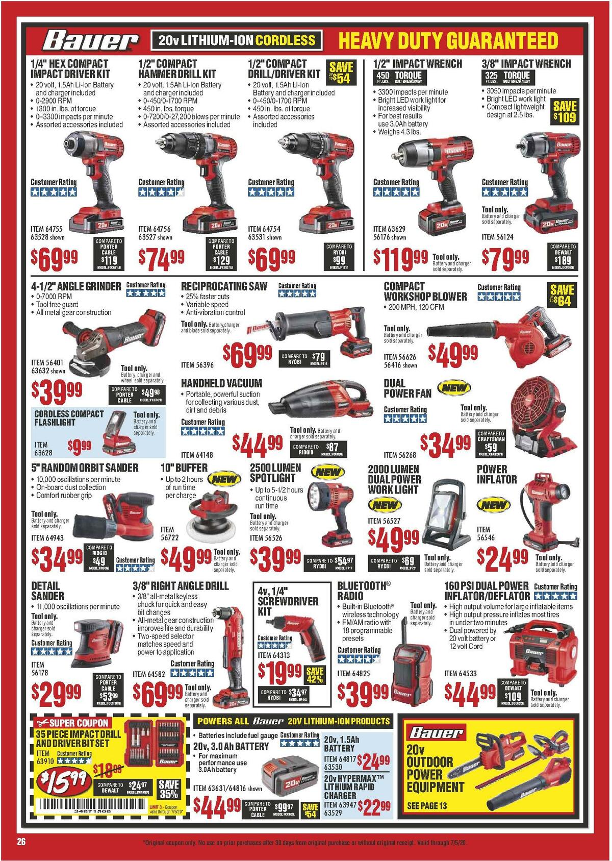 Harbor Freight Tools Weekly Ad from June 1