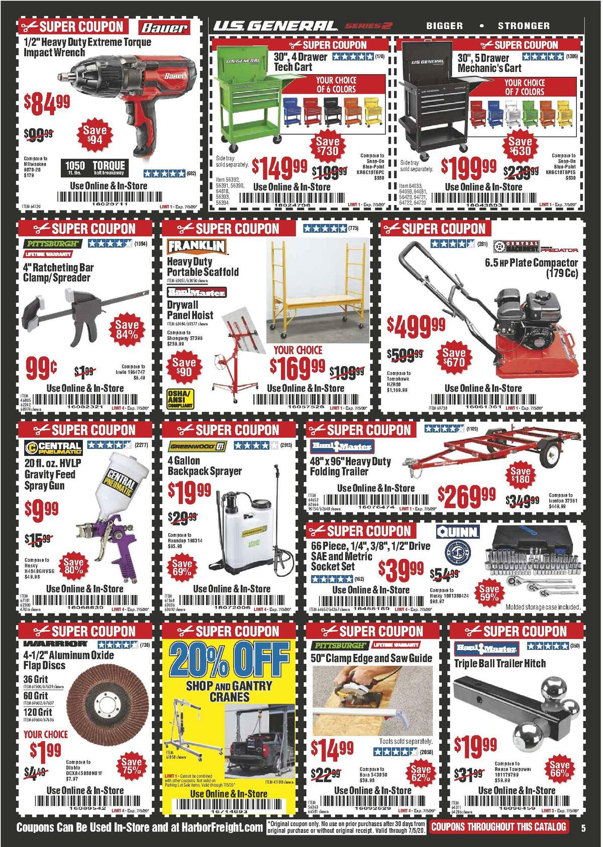 Harbor Freight Tools Weekly Ad from June 1