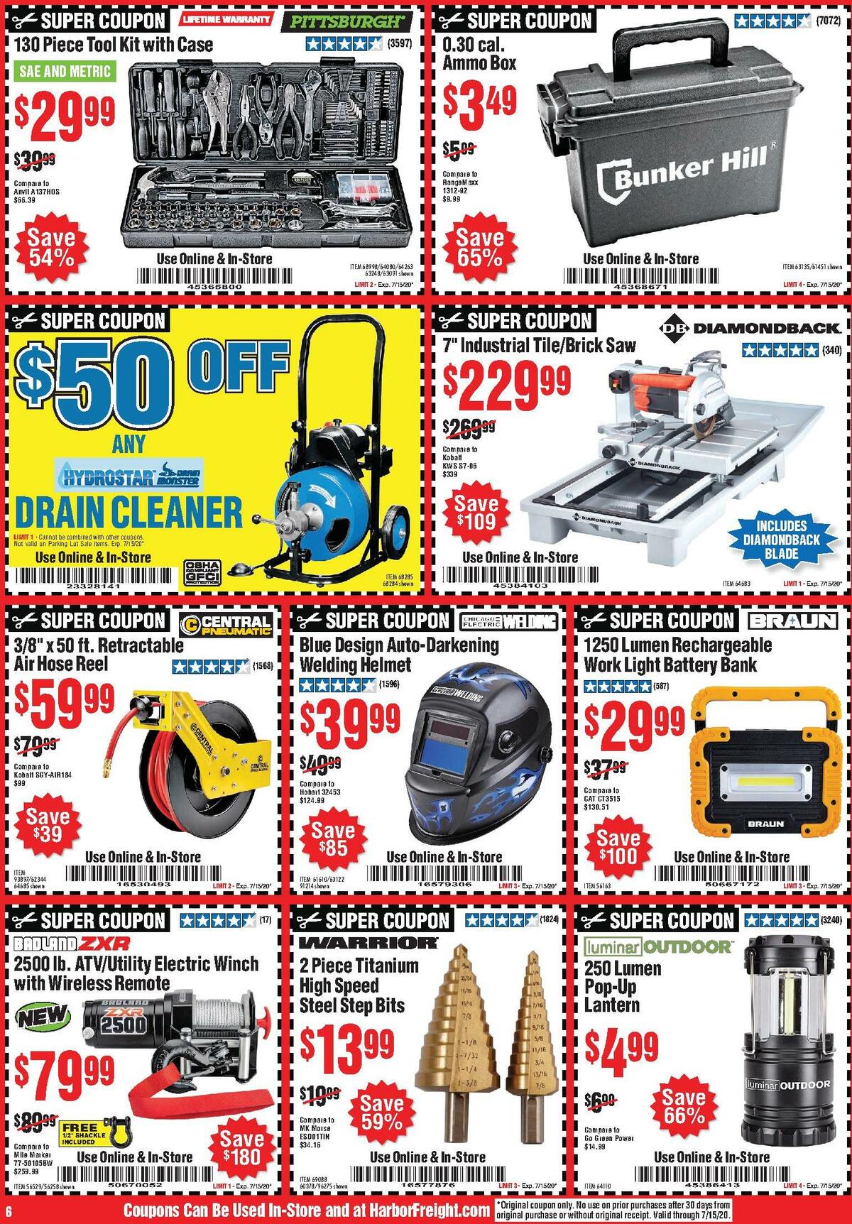 Harbor Freight Tools Weekly Ad from July 1