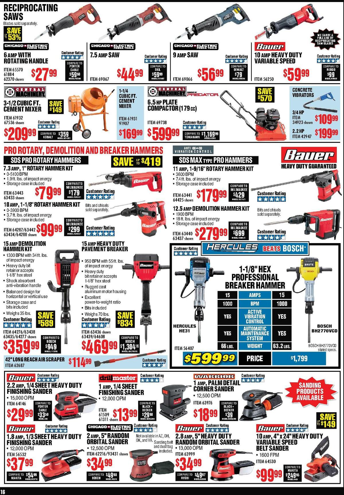 Harbor Freight Tools Weekly Ad from July 16