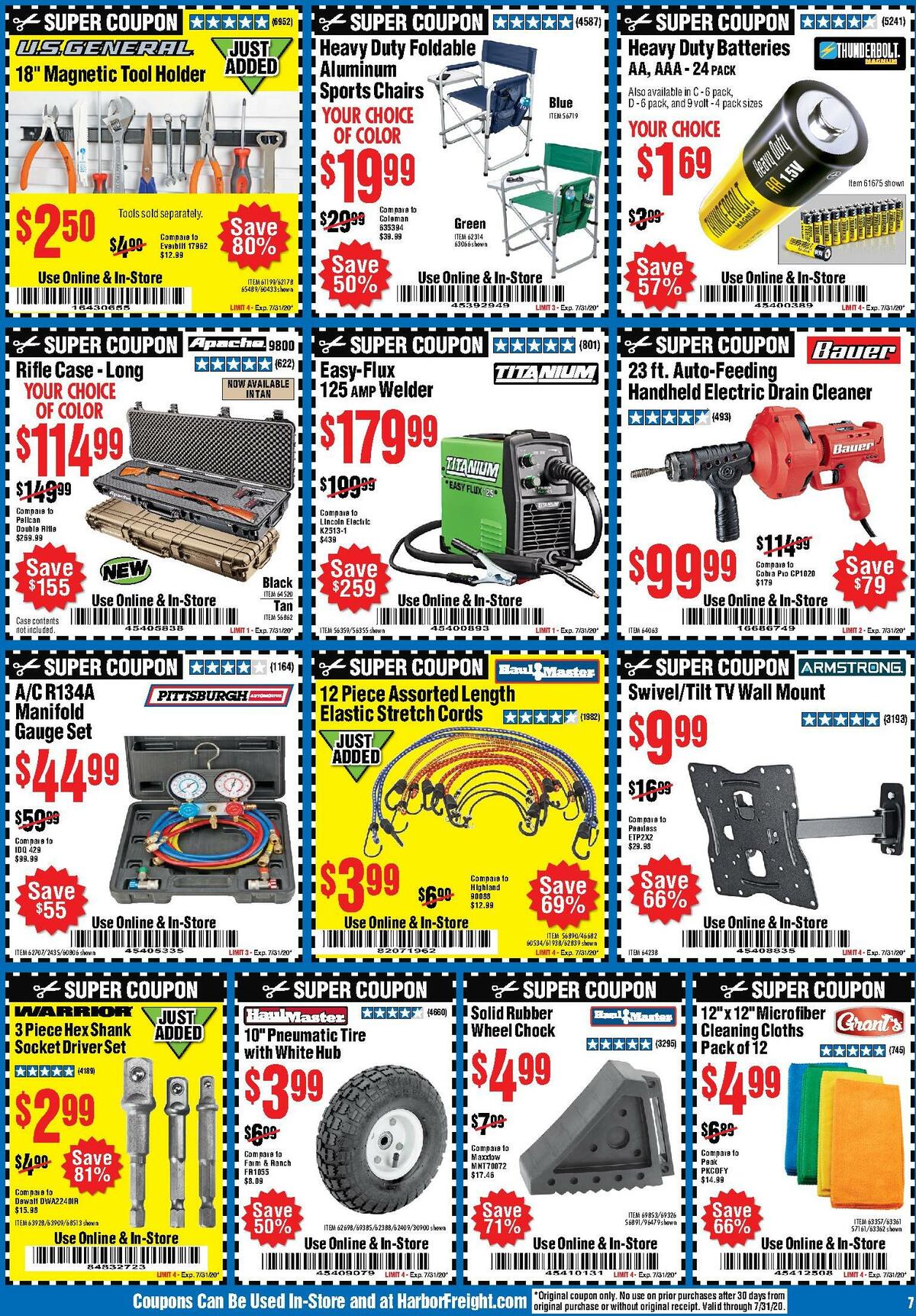 Harbor Freight Tools Weekly Ad from July 16