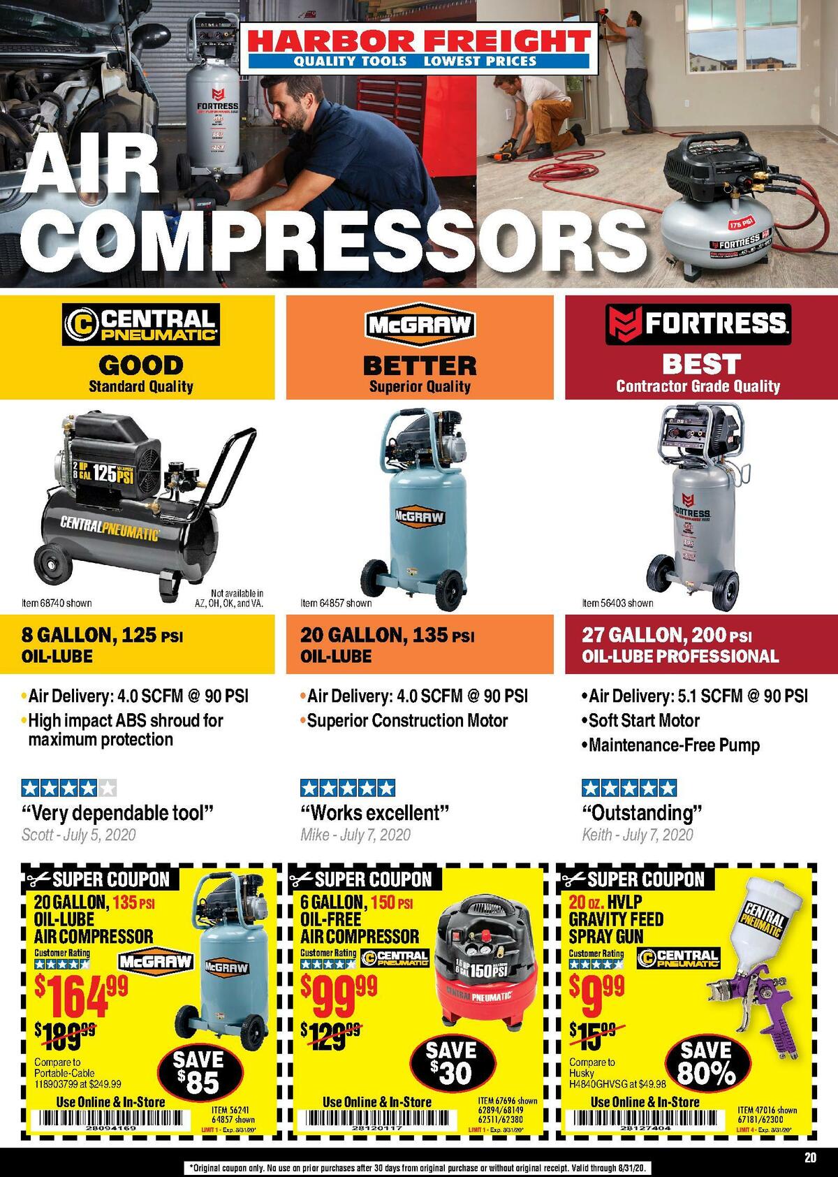 Harbor Freight Tools Weekly Ad from August 1