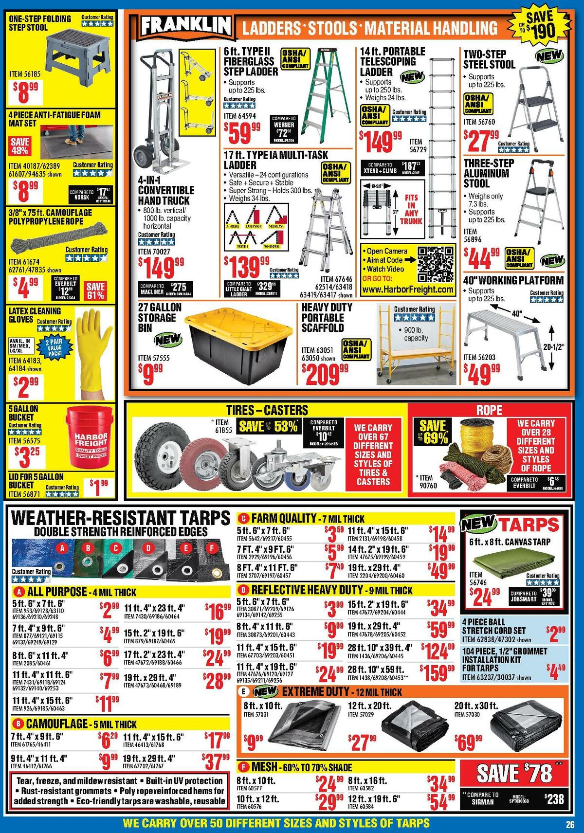 Harbor Freight Tools Weekly Ad from September 1