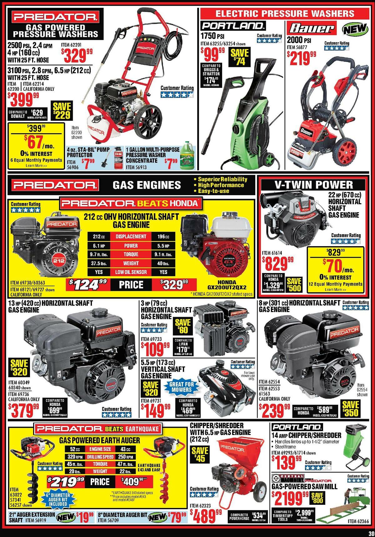 Harbor Freight Tools Weekly Ad from September 1