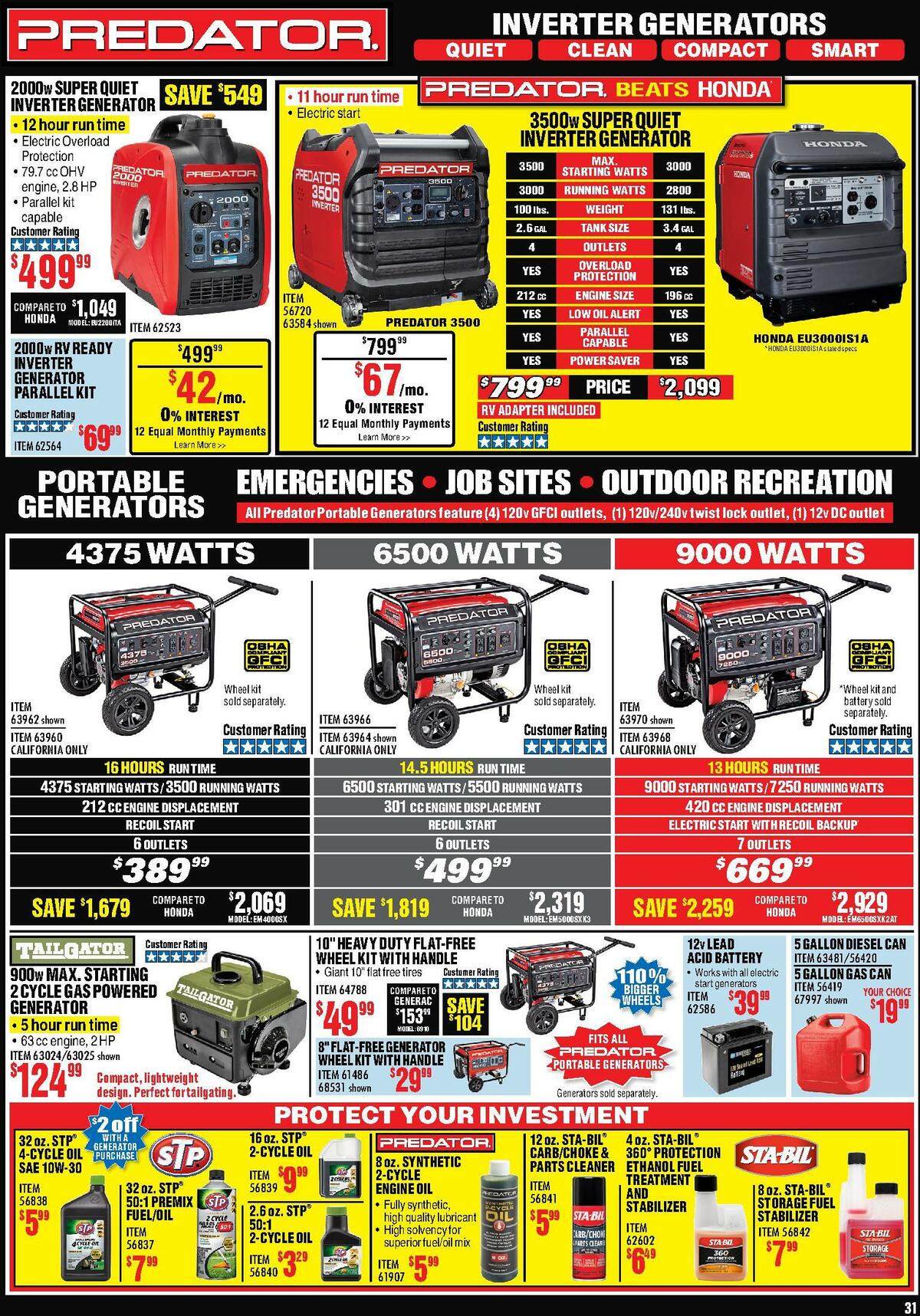 Harbor Freight Tools Weekly Ad from September 1