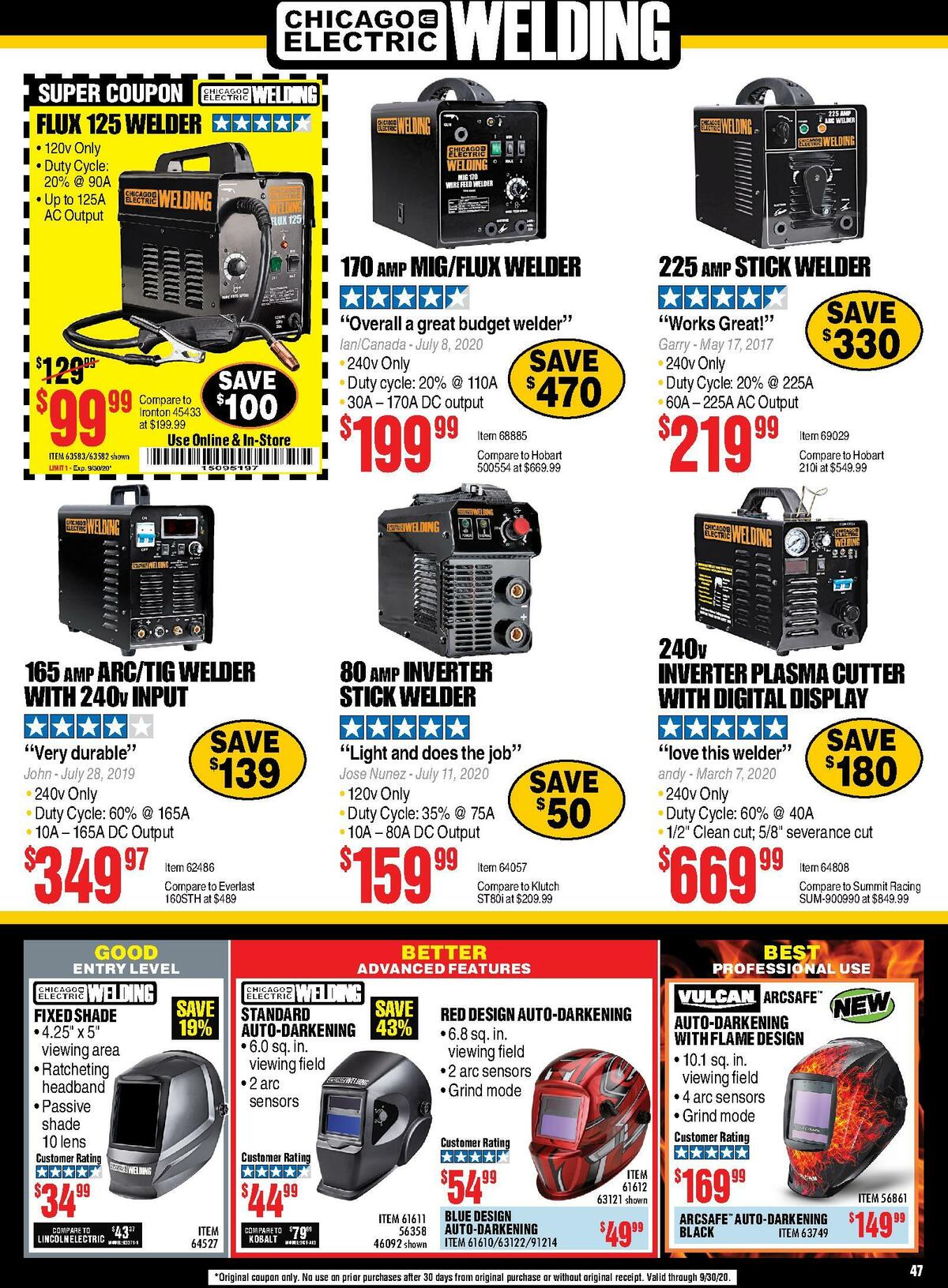 Harbor Freight Tools Weekly Ad from September 1