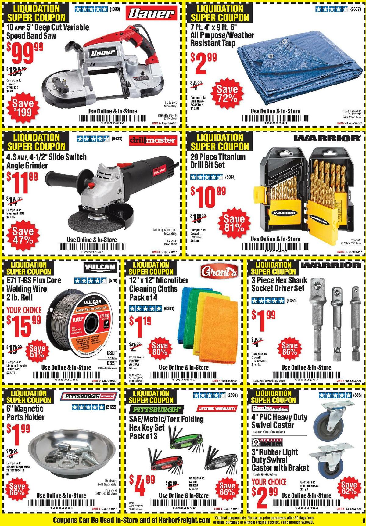 Harbor Freight Tools Weekly Ad from September 1