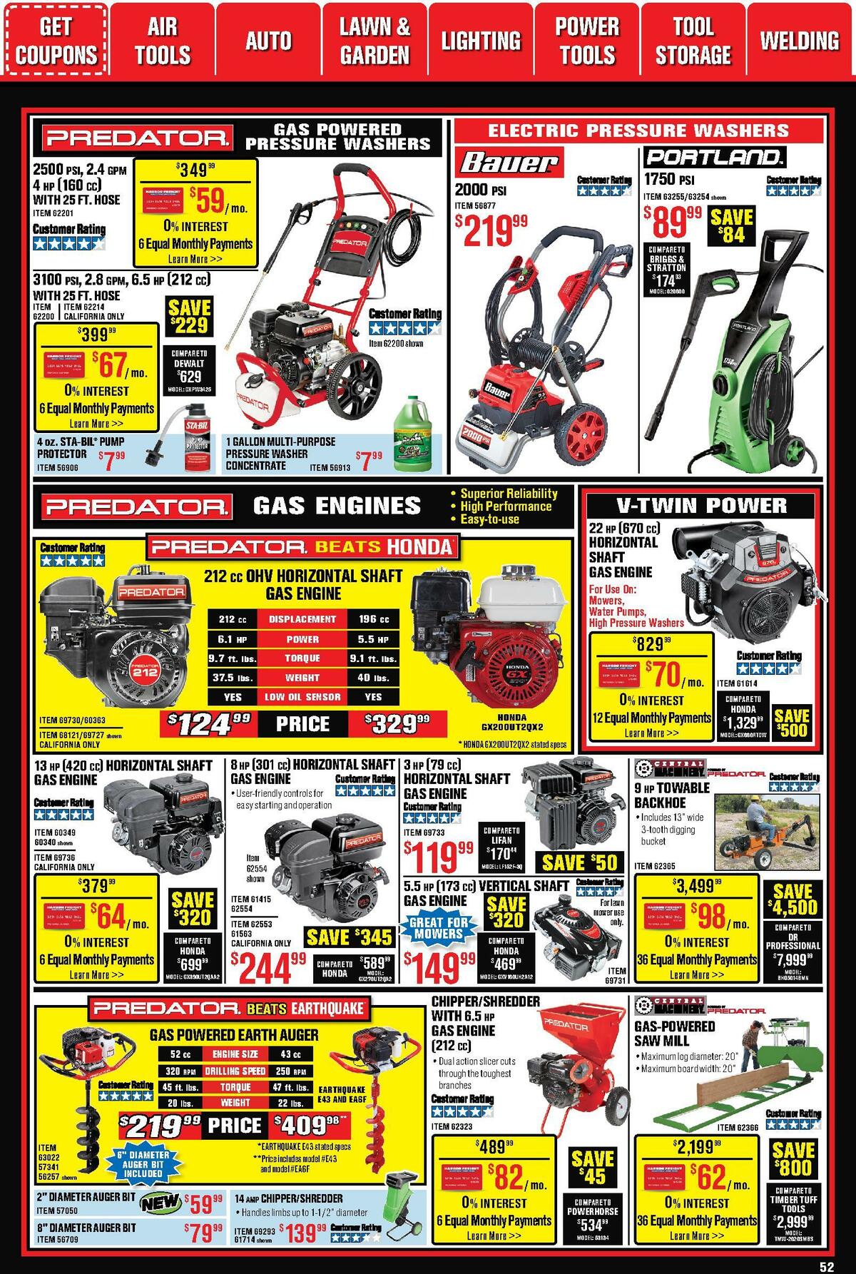 Harbor Freight Tools Weekly Ad from November 1