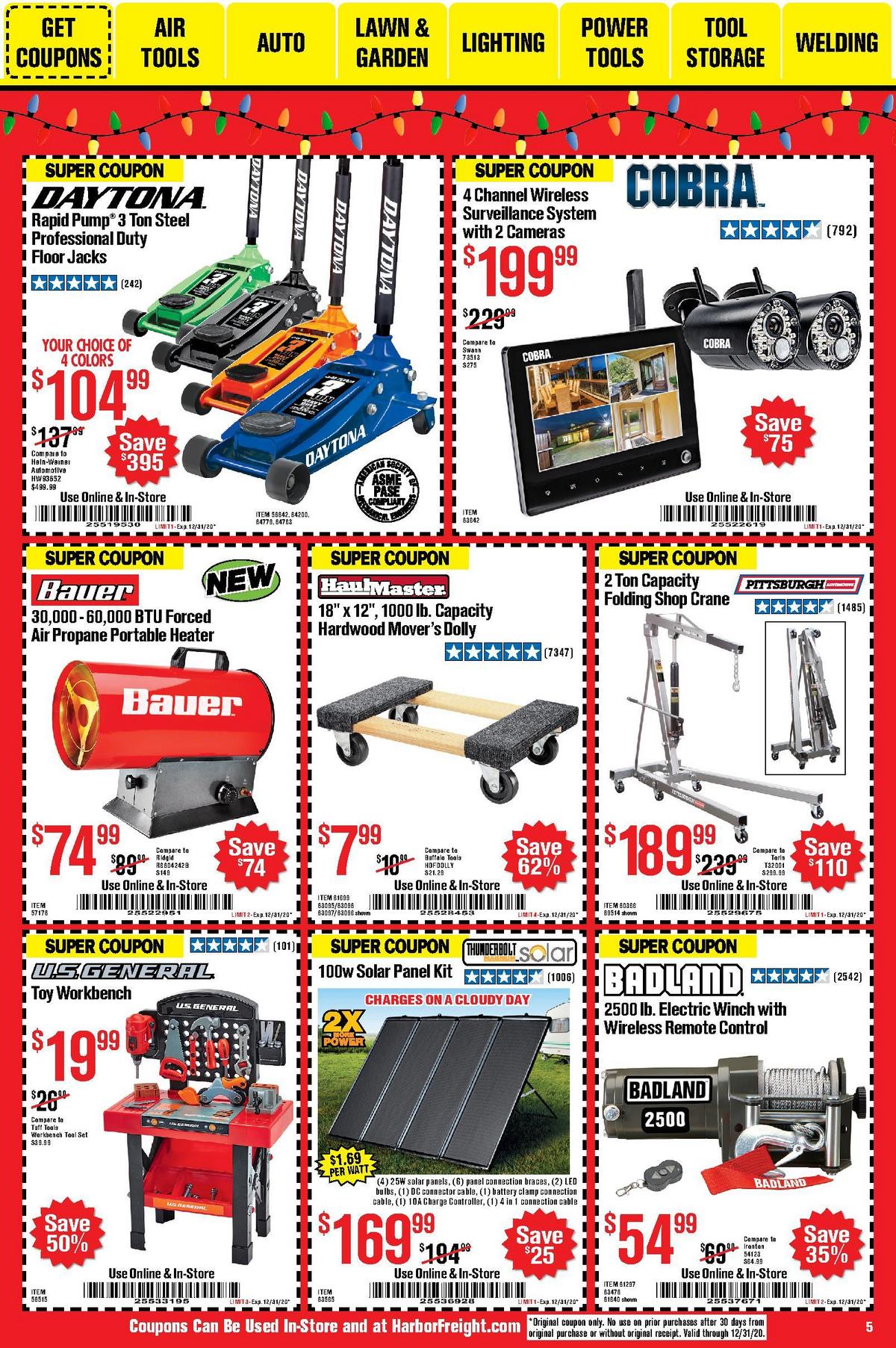 Harbor Freight Tools Weekly Ad from December 1