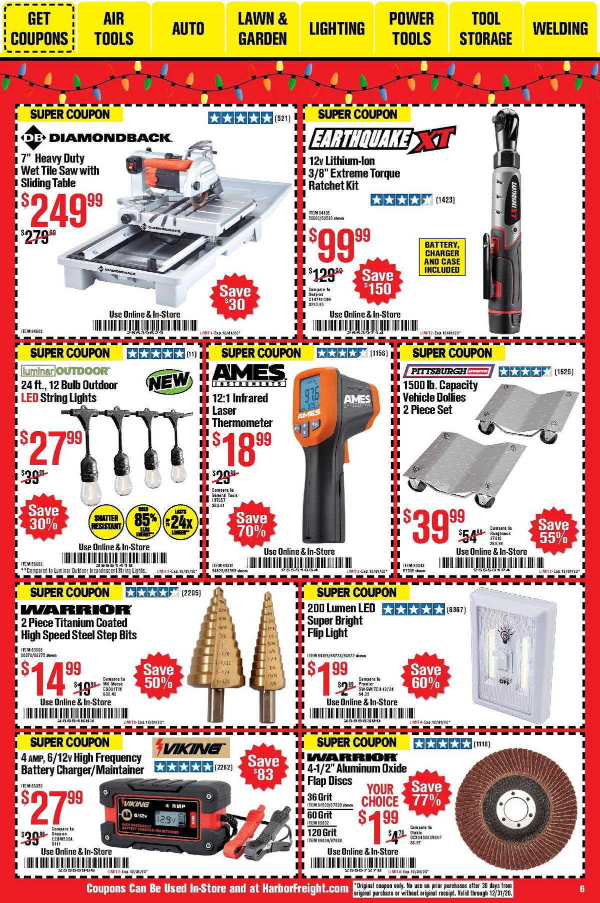 Harbor Freight Tools Weekly Ad from December 1