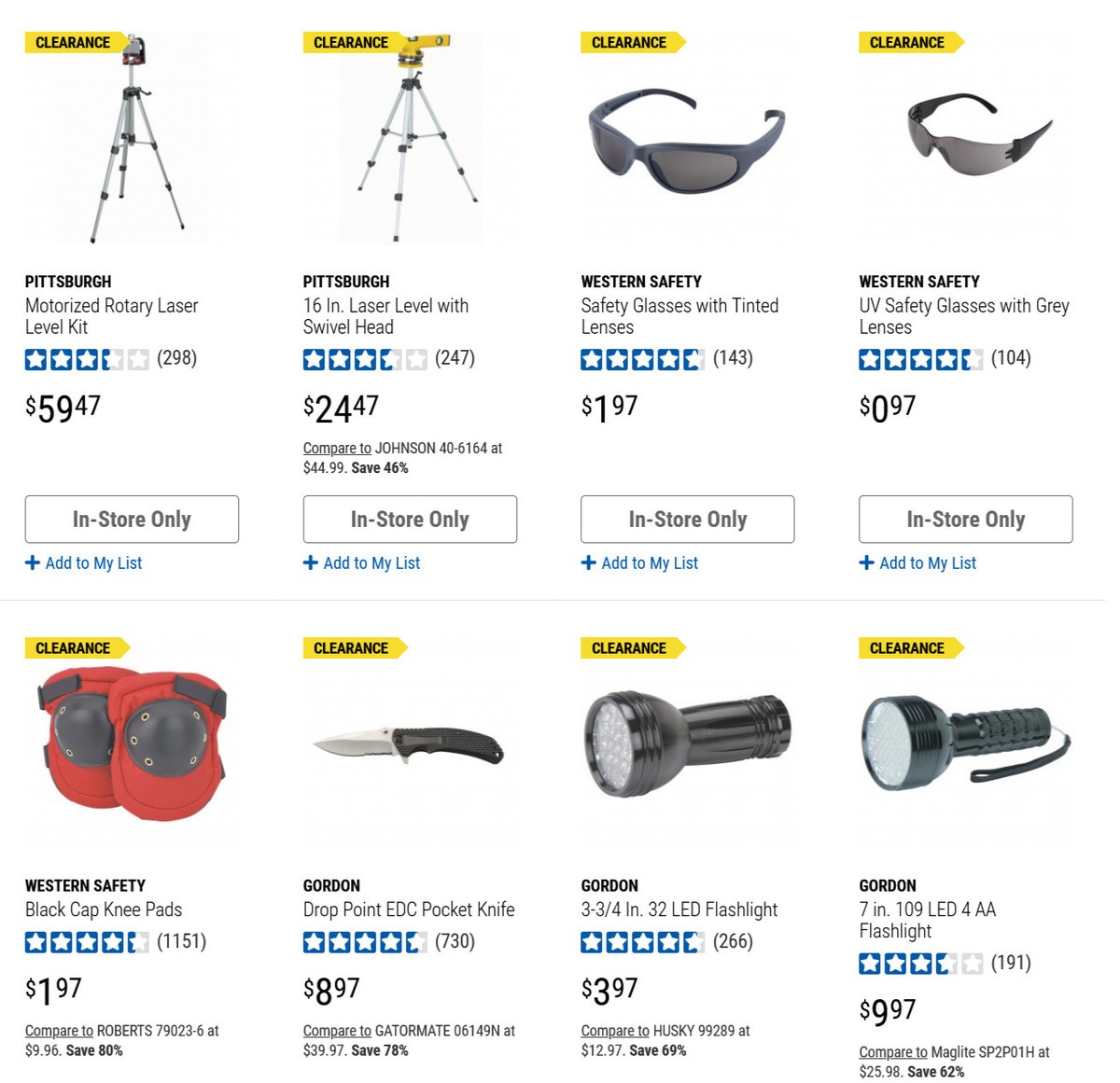 Harbor Freight Tools Closeout Specials Weekly Ad from March 8