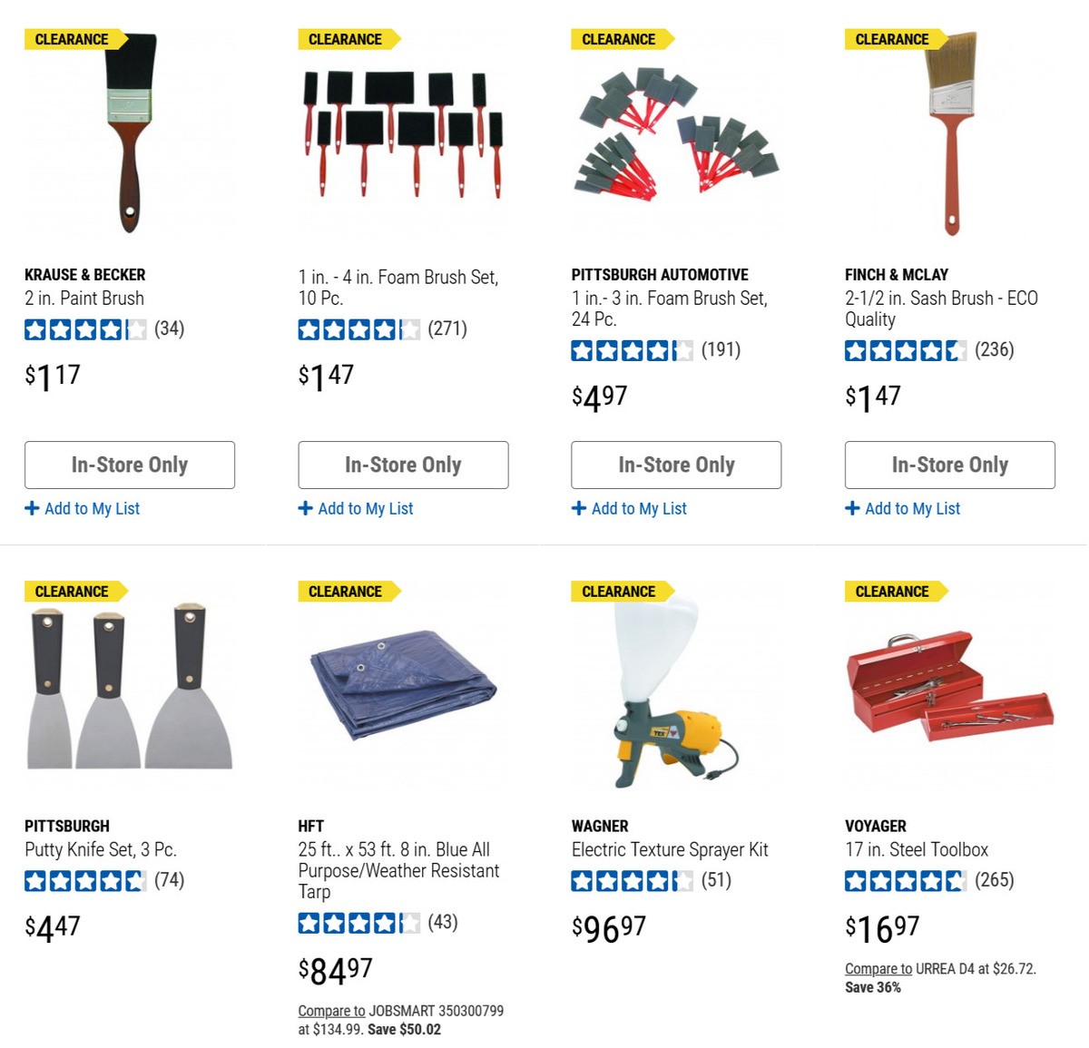 Harbor Freight Tools Closeout Specials Weekly Ad from March 8