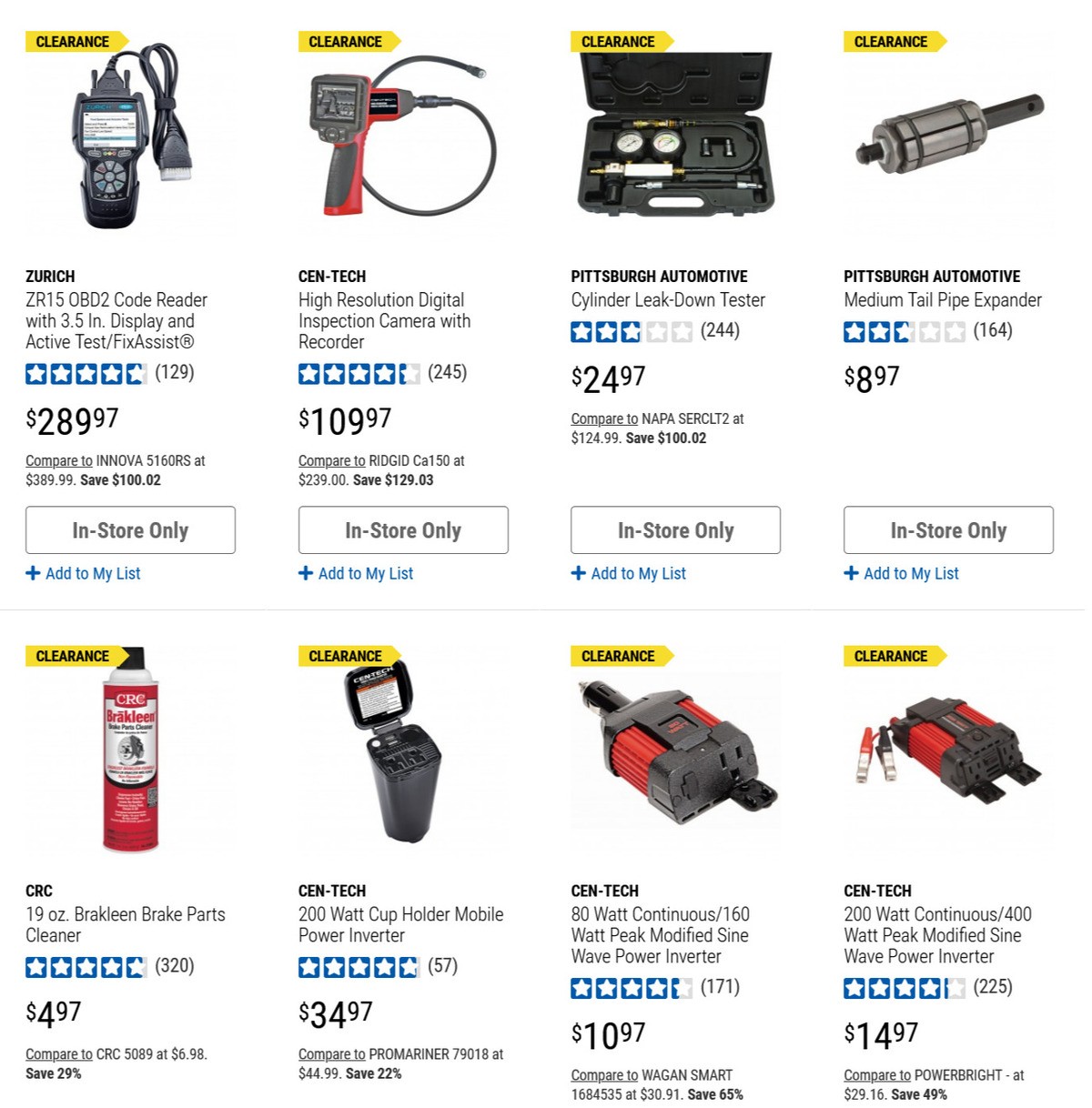 Harbor Freight Tools Closeout Specials Weekly Ad from March 8