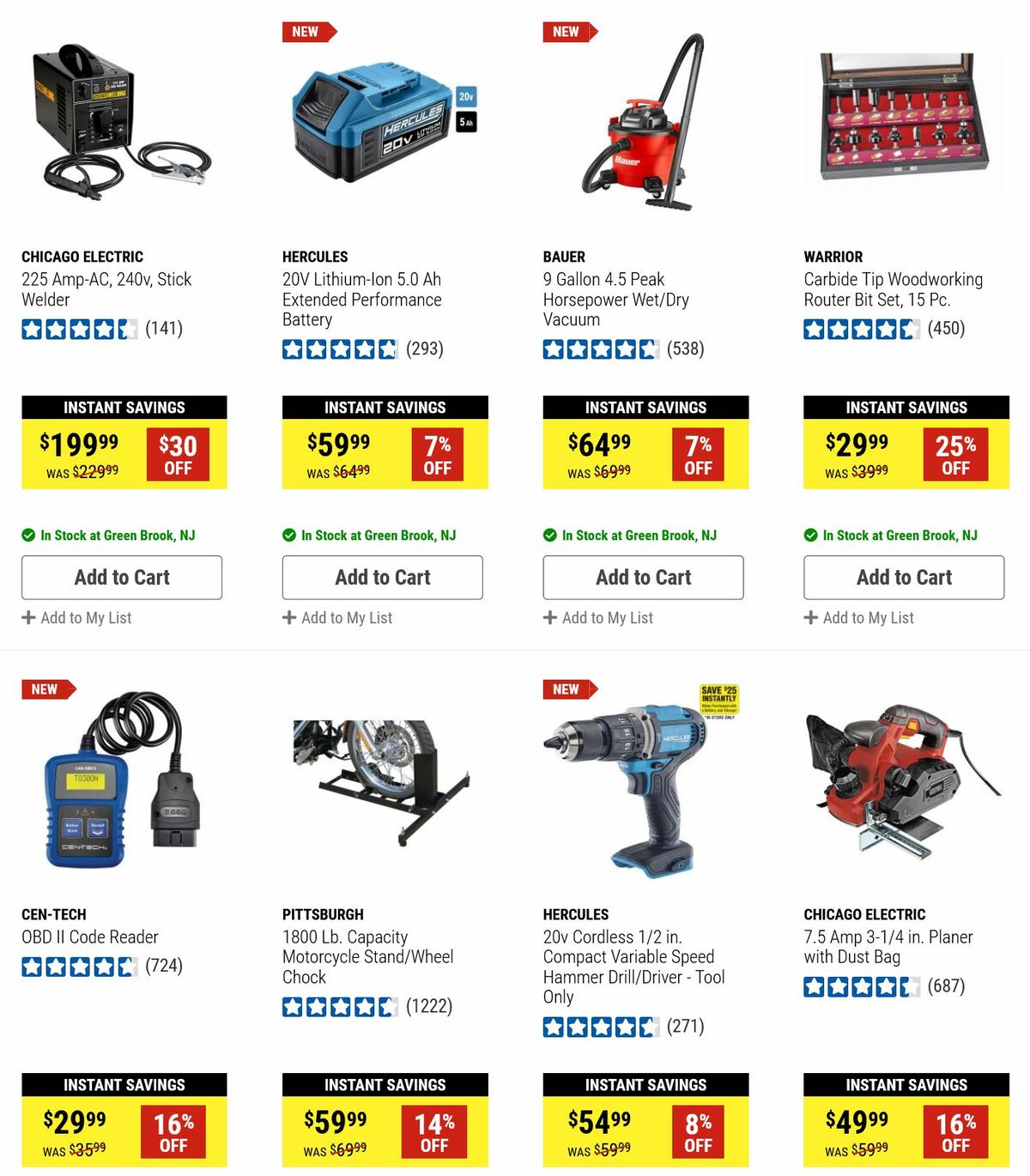 Harbor Freight Tools Weekly Ad from January 15