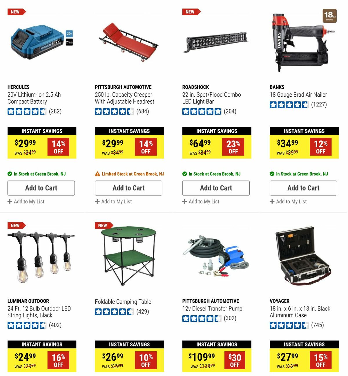 Harbor Freight Tools Weekly Ad from January 15