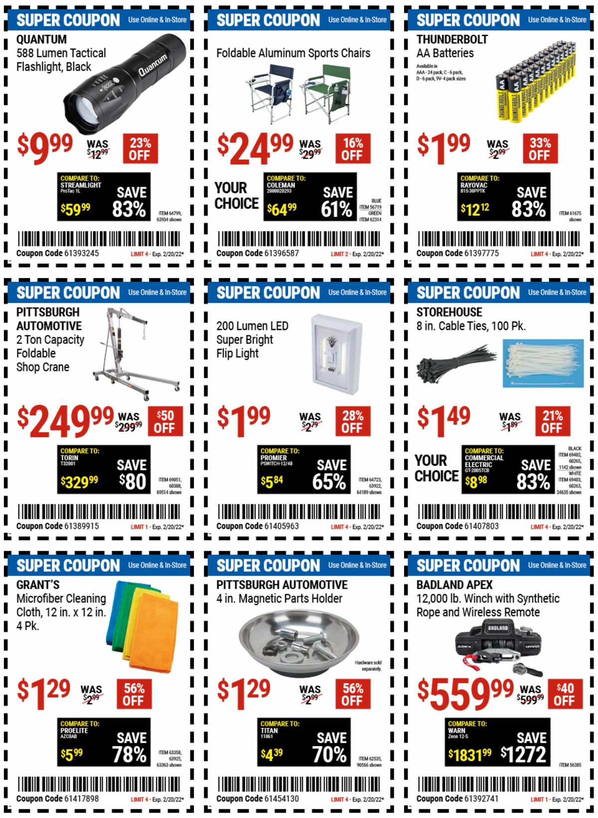 Harbor Freight Tools Weekly Ad from February 7