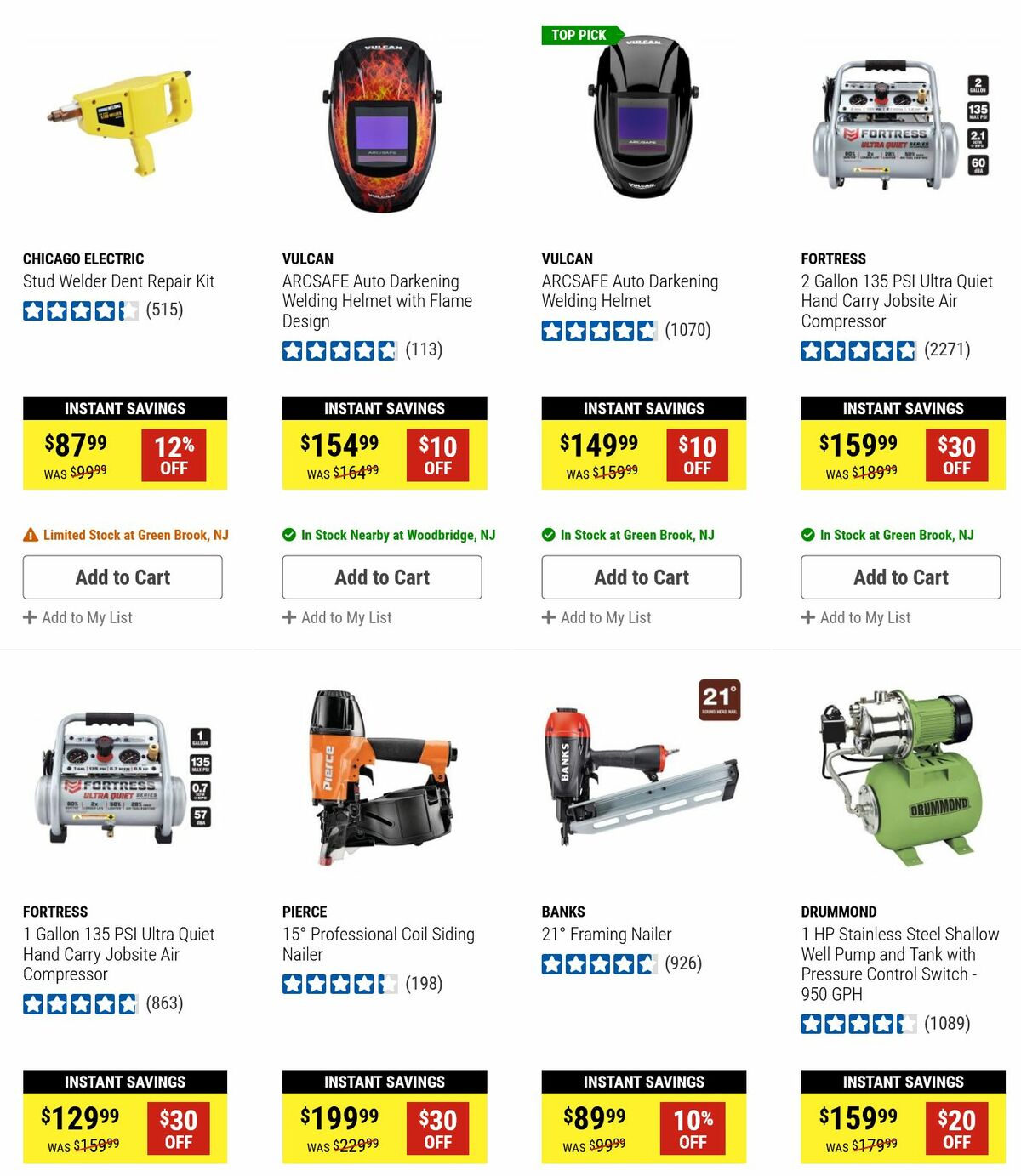 Harbor Freight Tools Weekly Ad from February 12