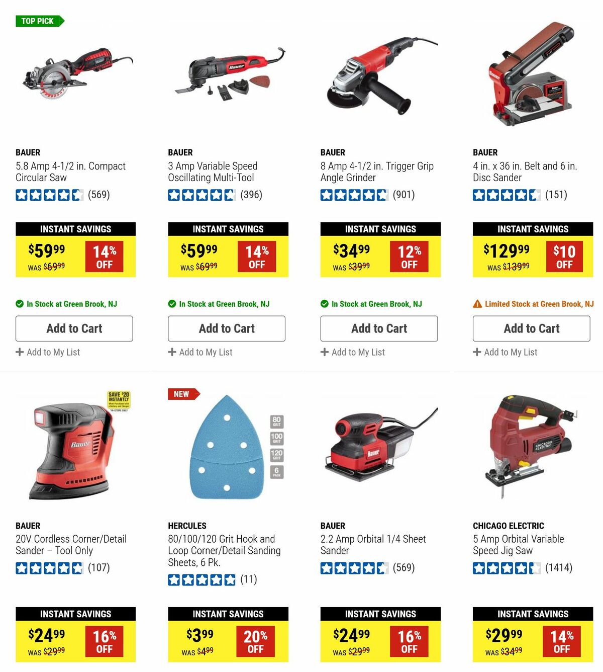 Harbor Freight Tools Weekly Ad from February 12