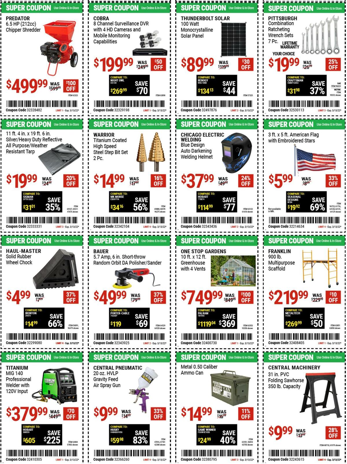 Harbor Freight Tools Weekly Ad from March 11