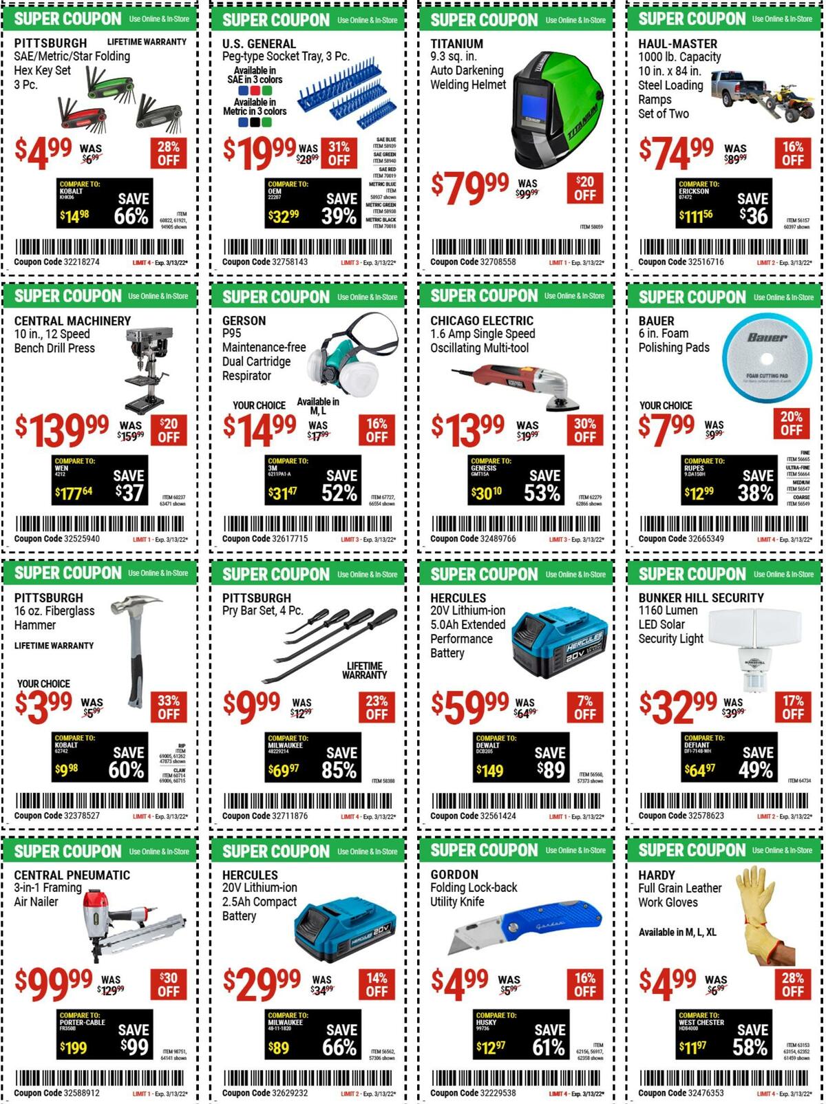 Harbor Freight Tools Weekly Ad from March 11