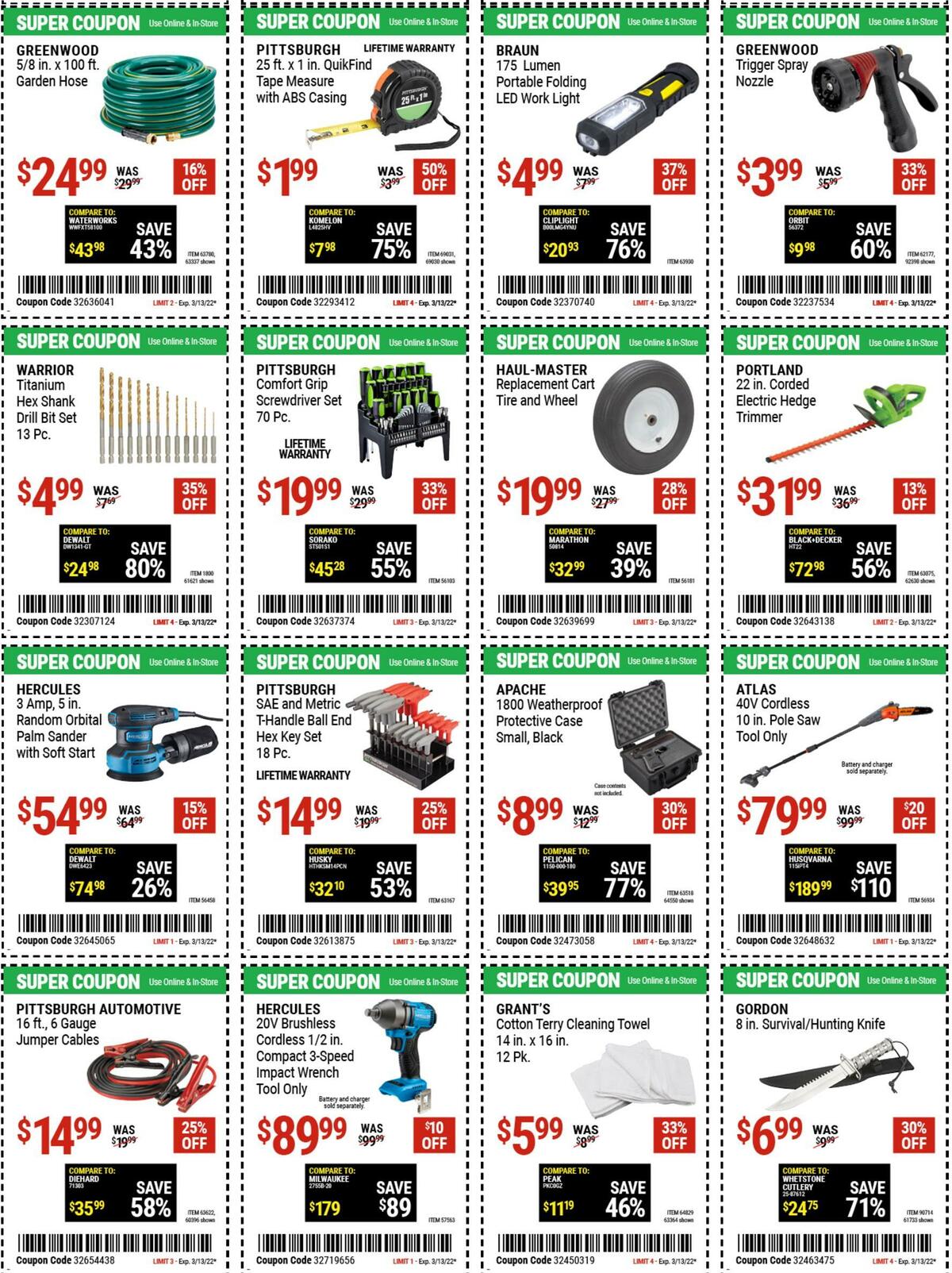 Harbor Freight Tools Weekly Ad from March 11