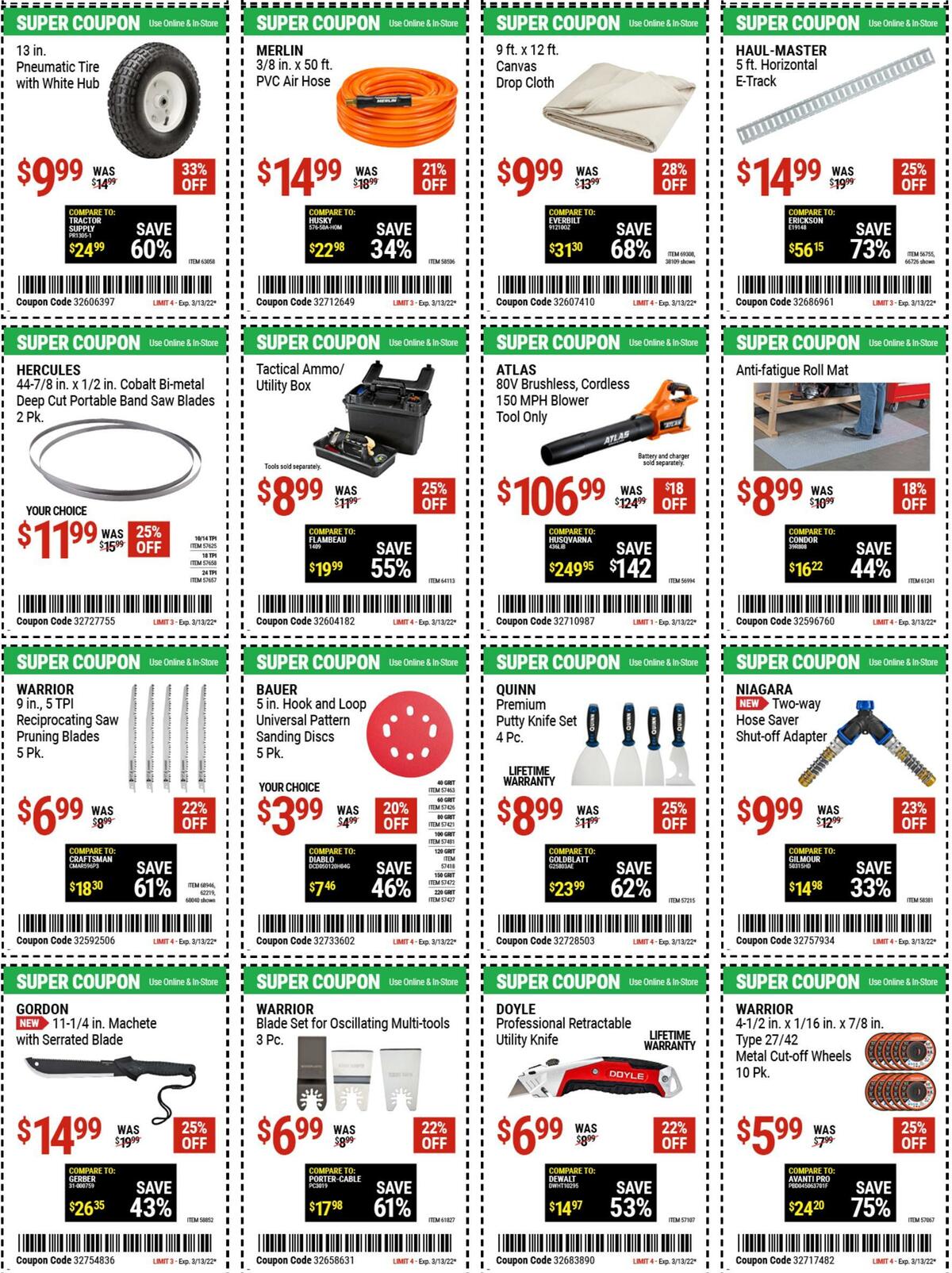 Harbor Freight Tools Weekly Ad from March 11