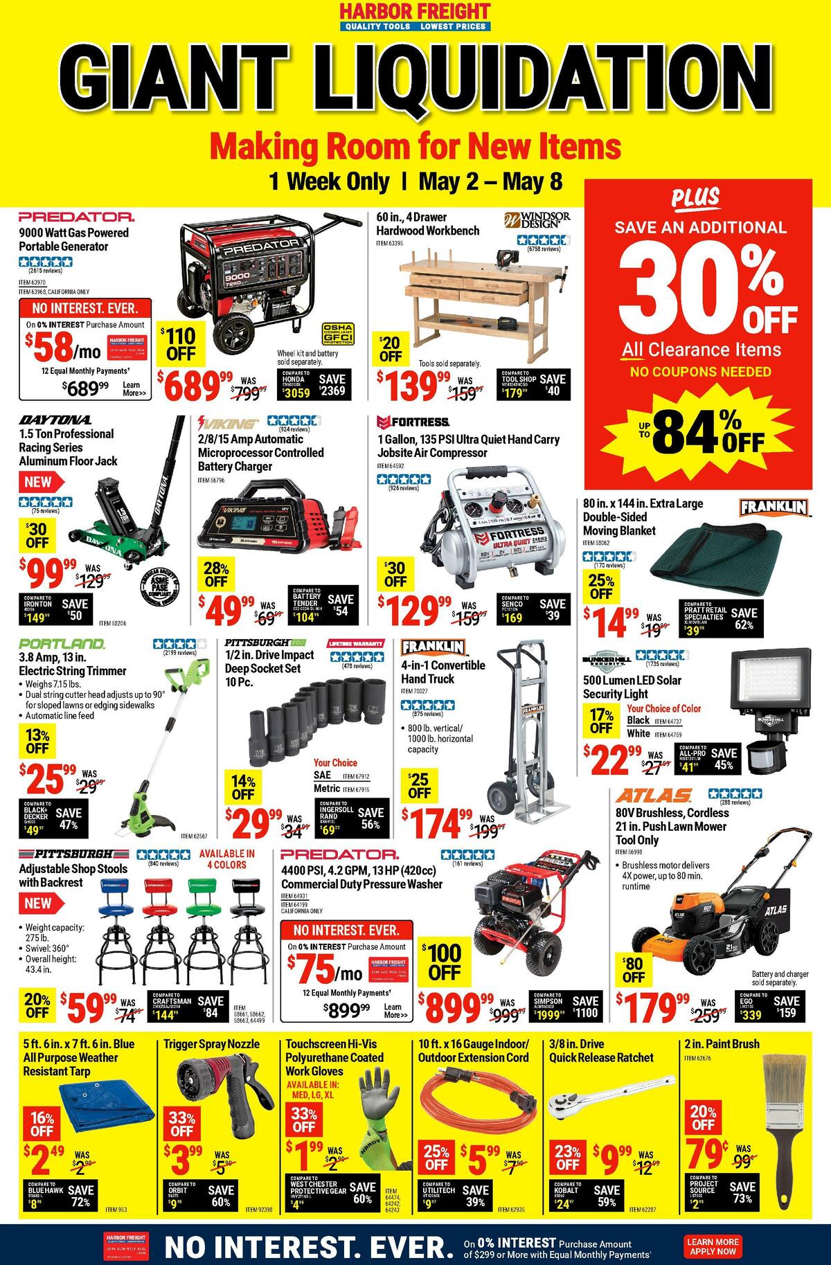 Harbor Freight Tools Weekly Ad from May 2