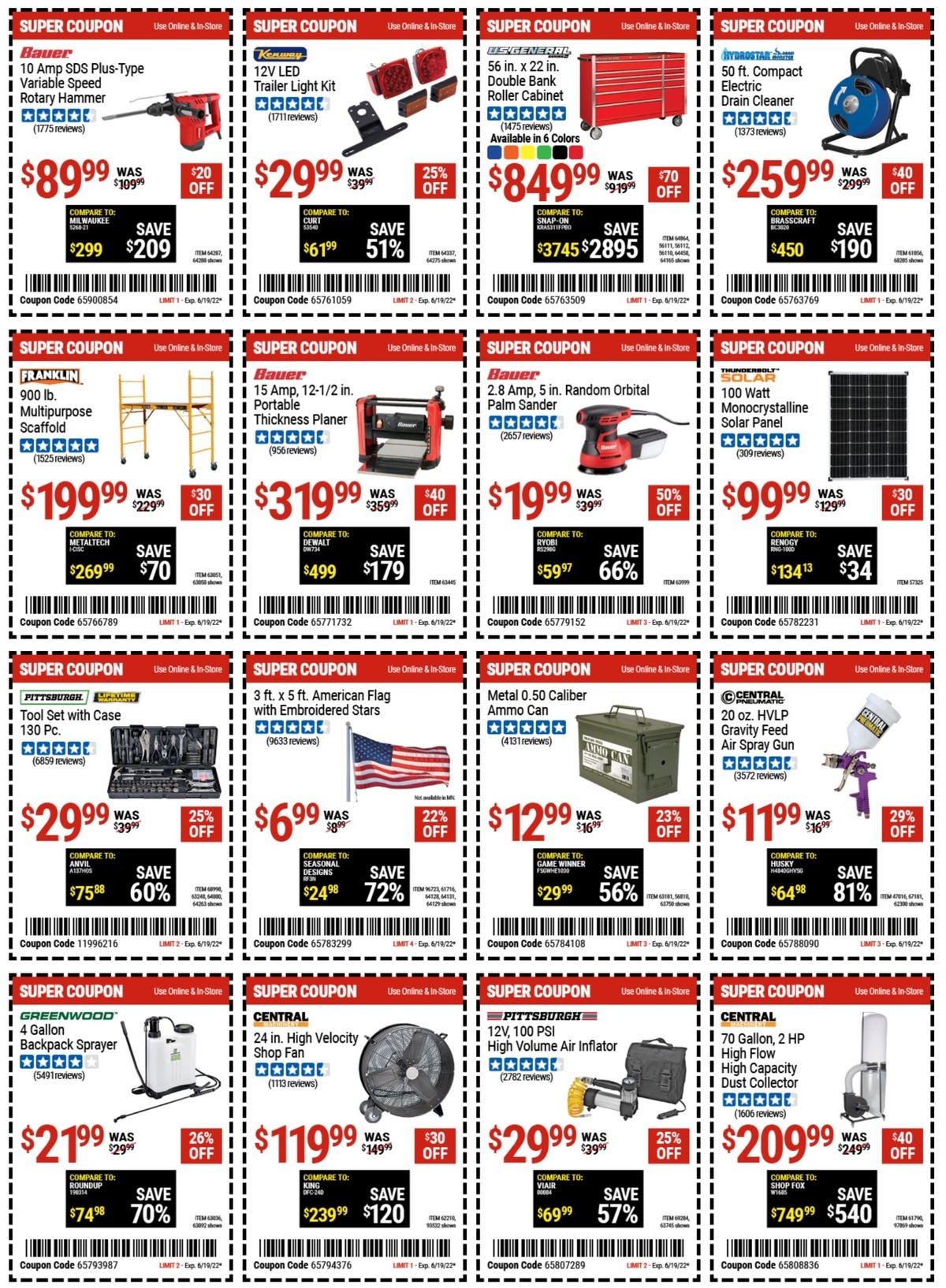 Harbor Freight Tools Weekly Ad from June 6