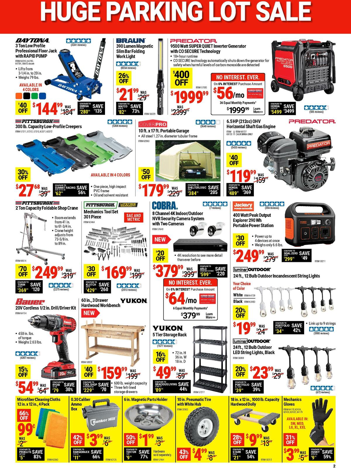 Harbor Freight Tools Weekly Ad from August 15