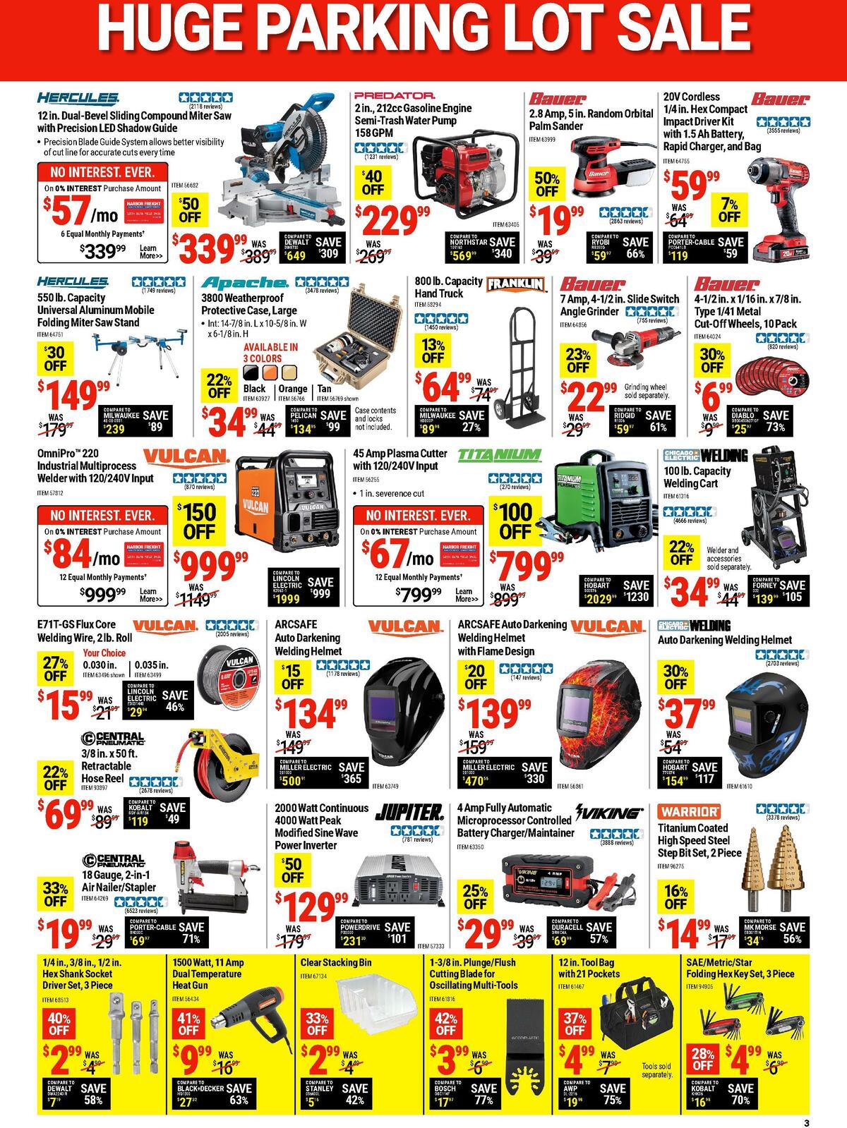 Harbor Freight Tools Weekly Ad from August 15