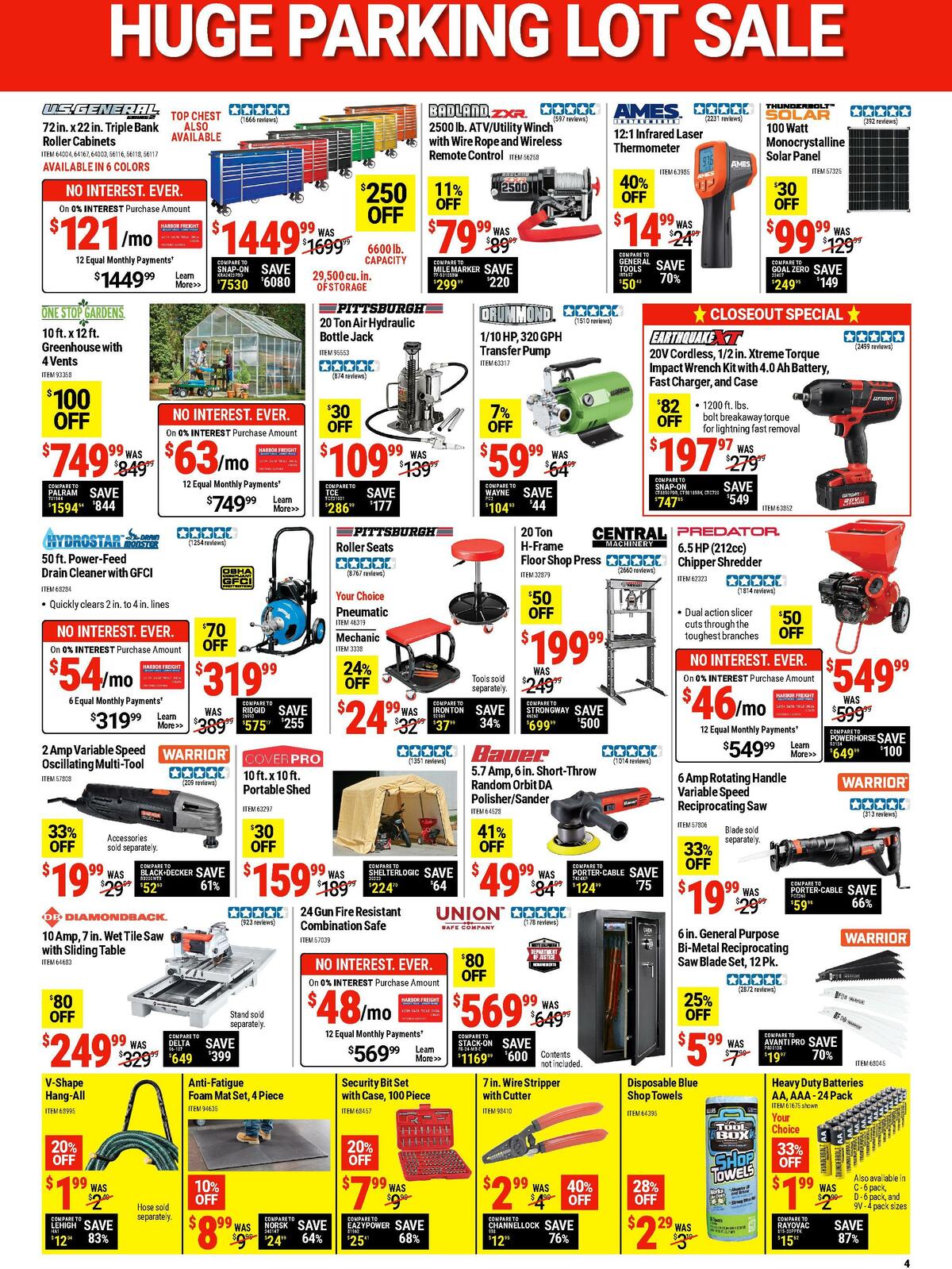 Harbor Freight Tools Weekly Ad from August 15