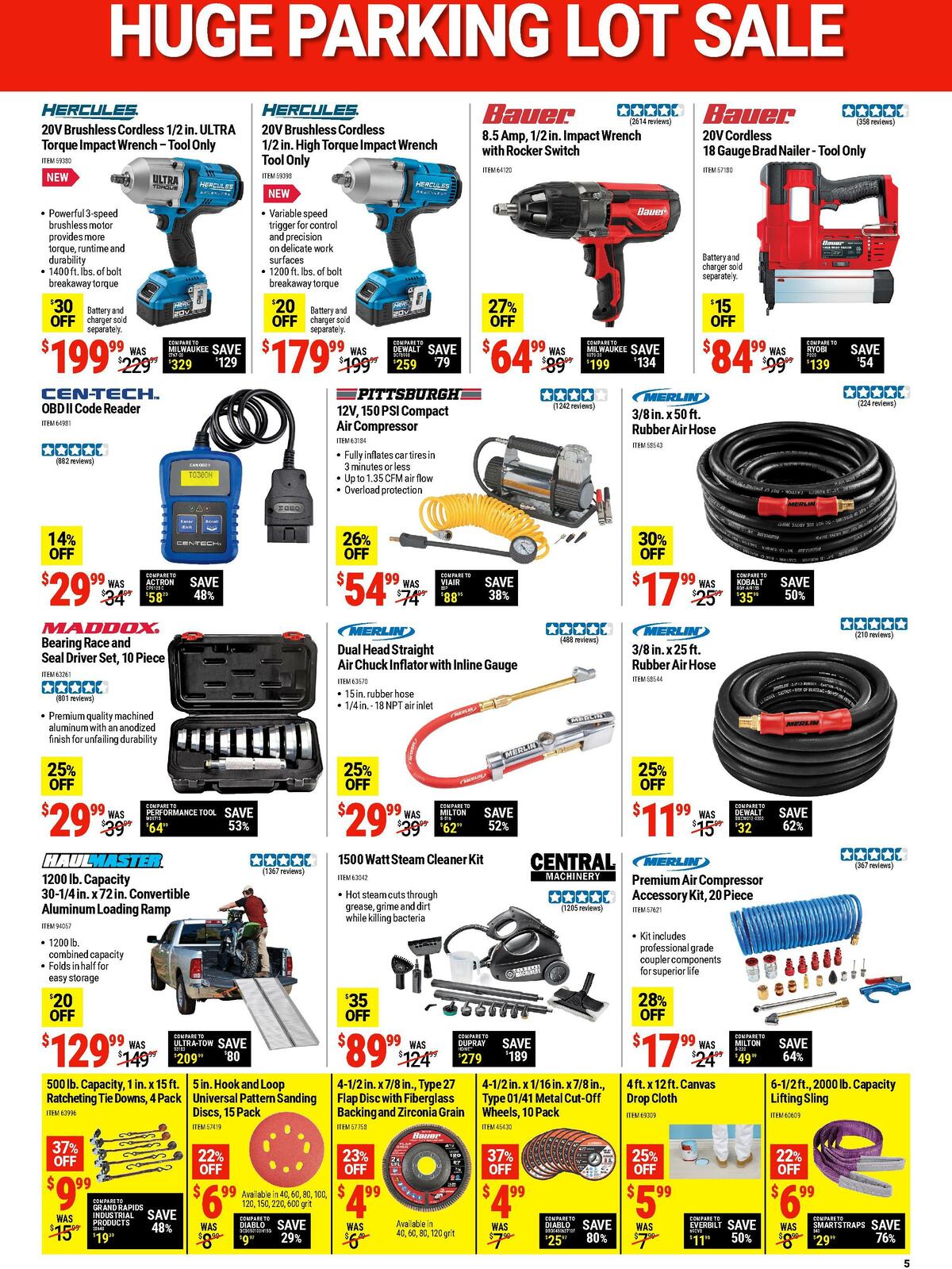 Harbor Freight Tools Weekly Ad from August 15