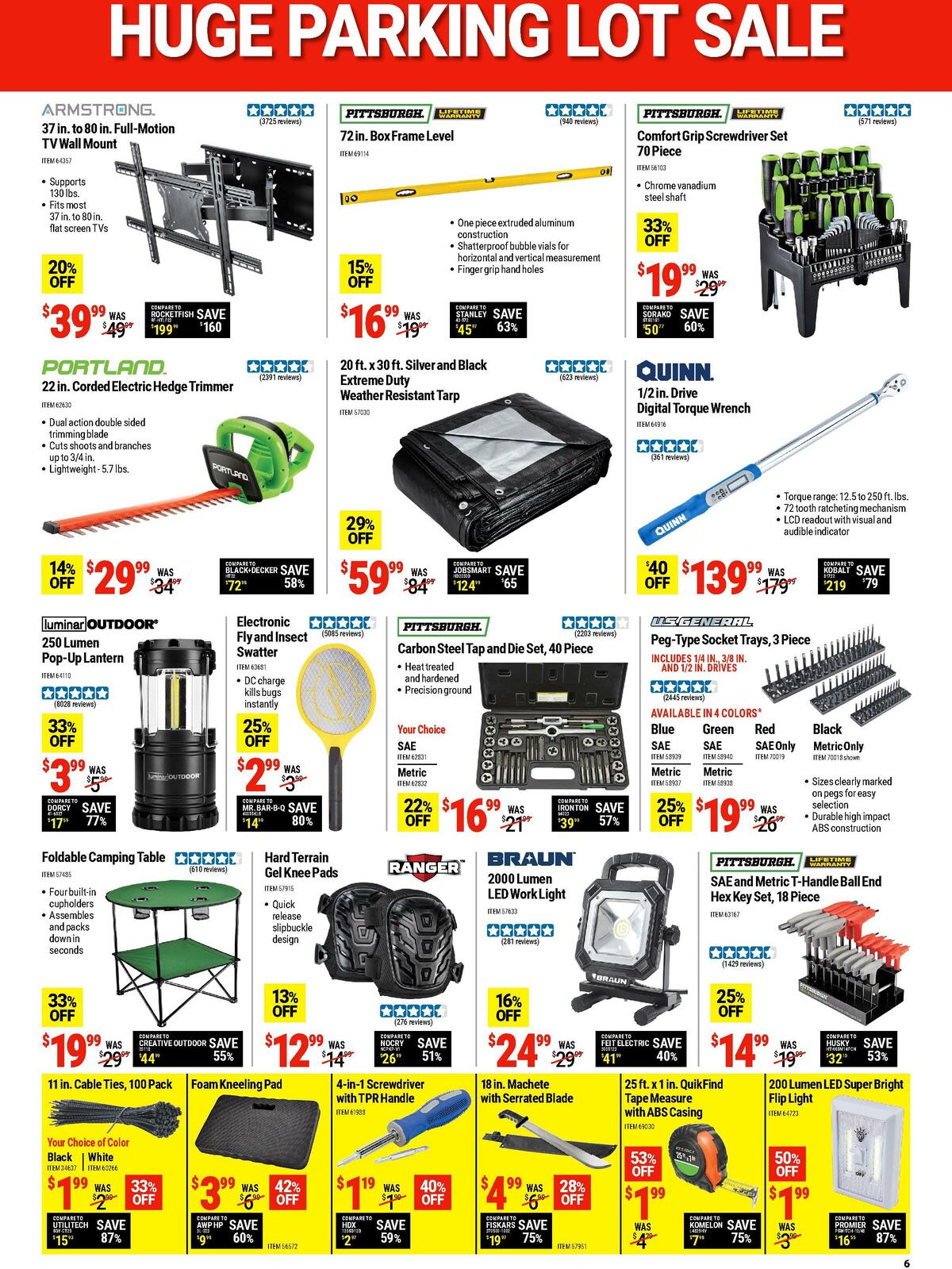 Harbor Freight Tools Weekly Ad from August 15