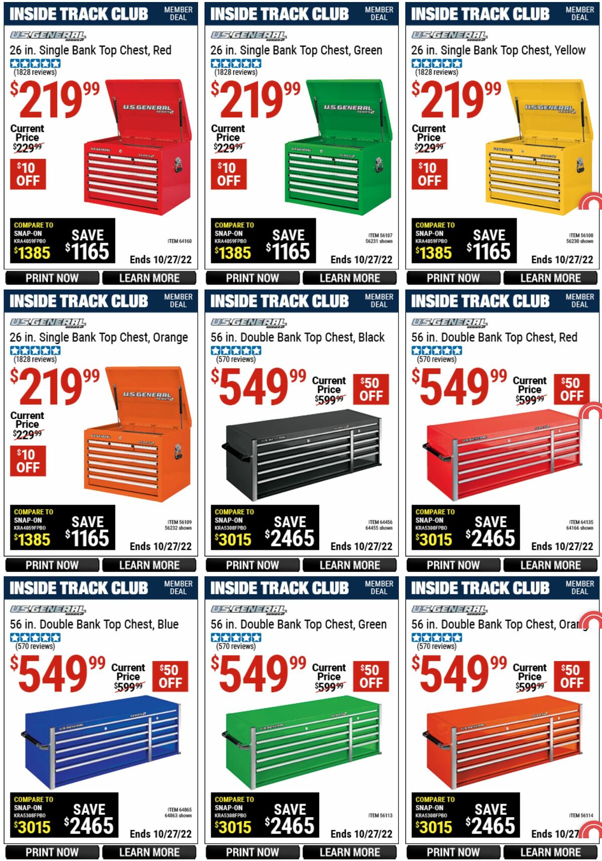 Harbor Freight Tools Inside Track Club Member Deals Weekly Ad from September 29