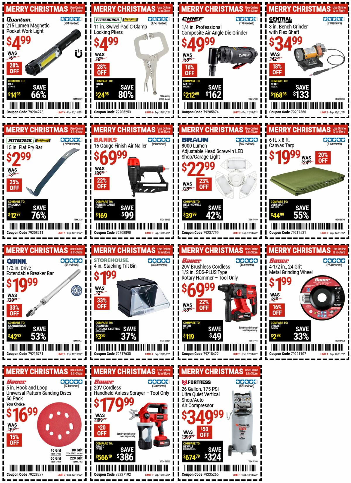 Harbor Freight Tools Weekly Ad from November 29