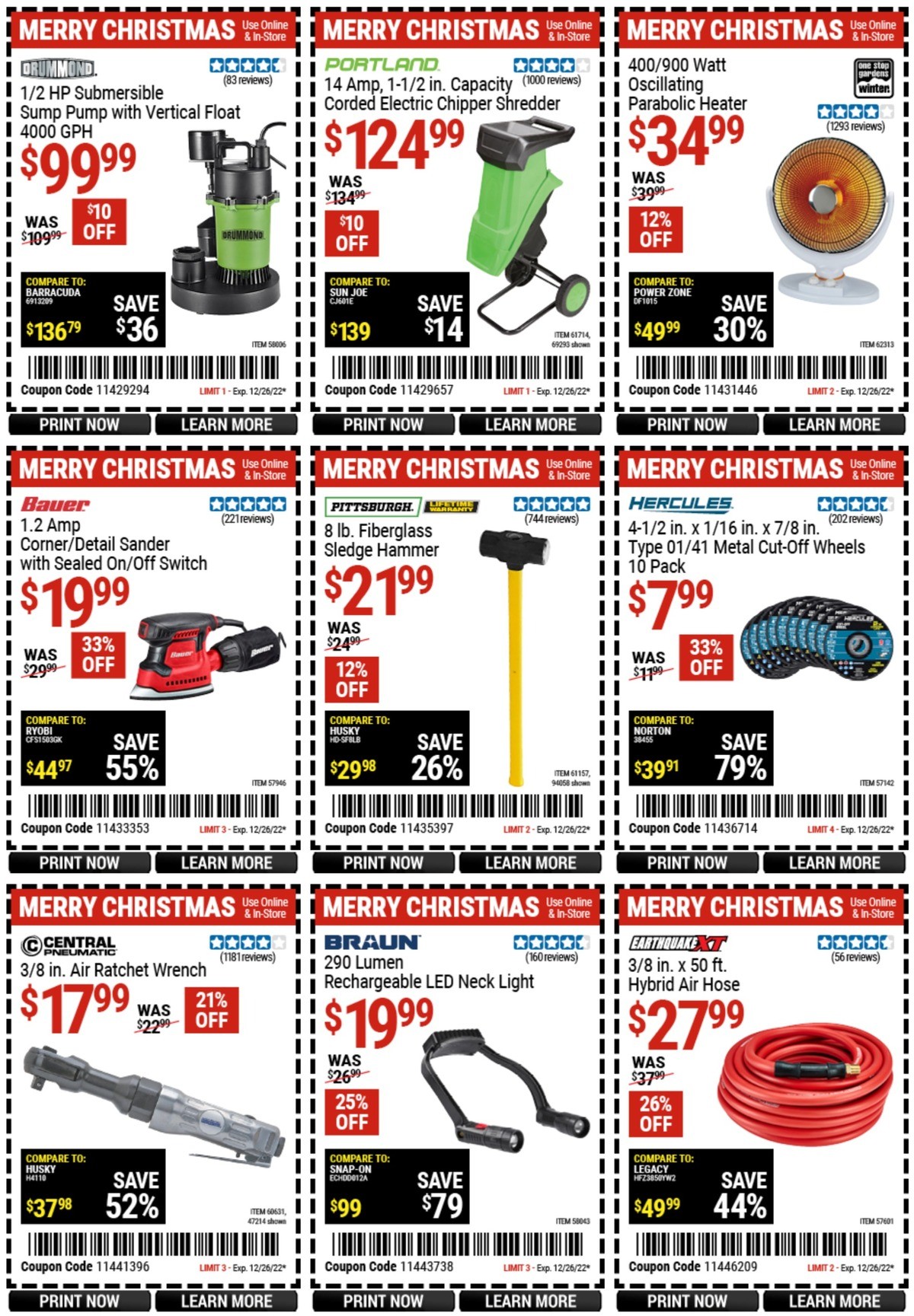 Harbor Freight Tools Weekly Ad from December 12