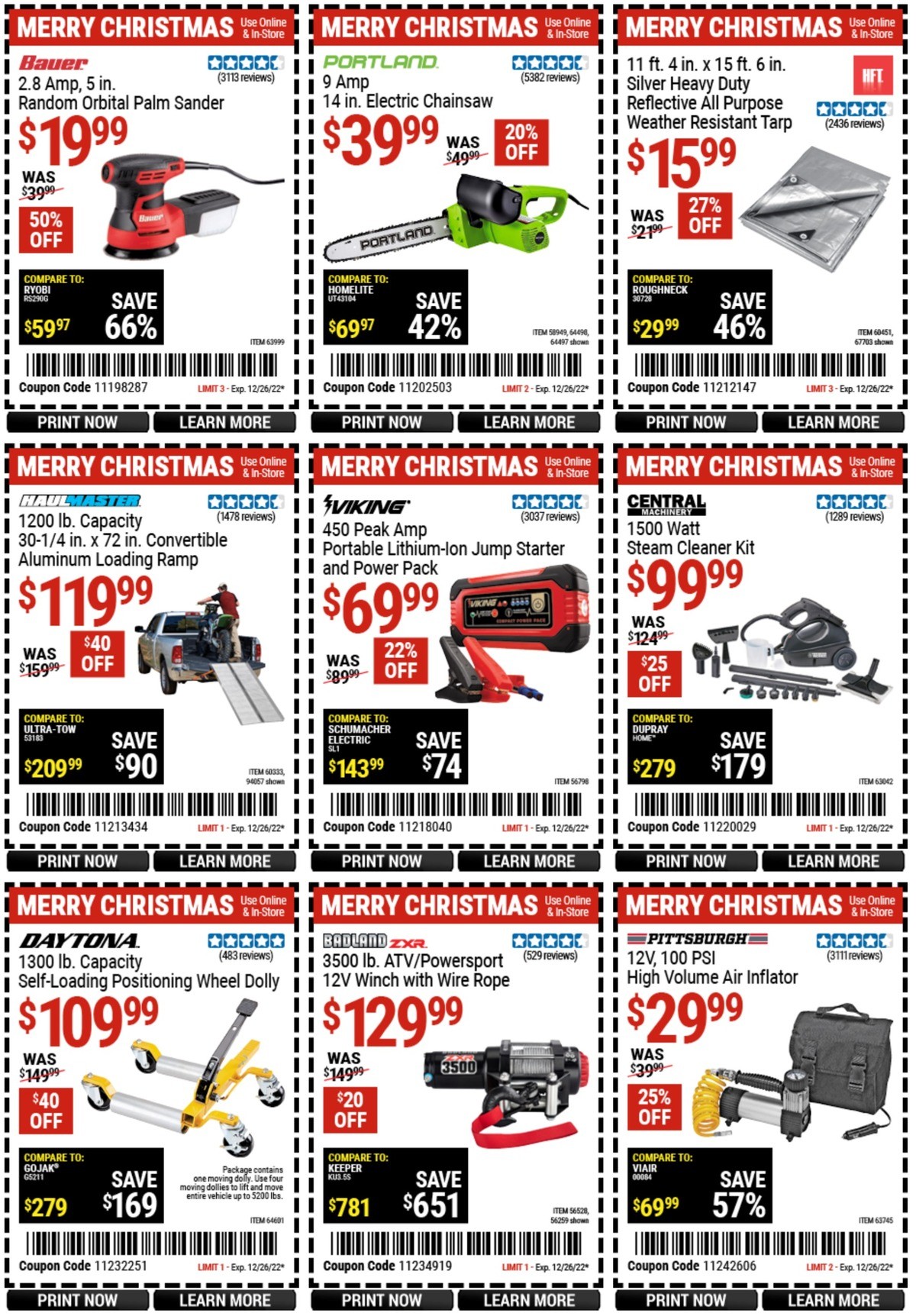 Harbor Freight Tools Weekly Ad from December 12