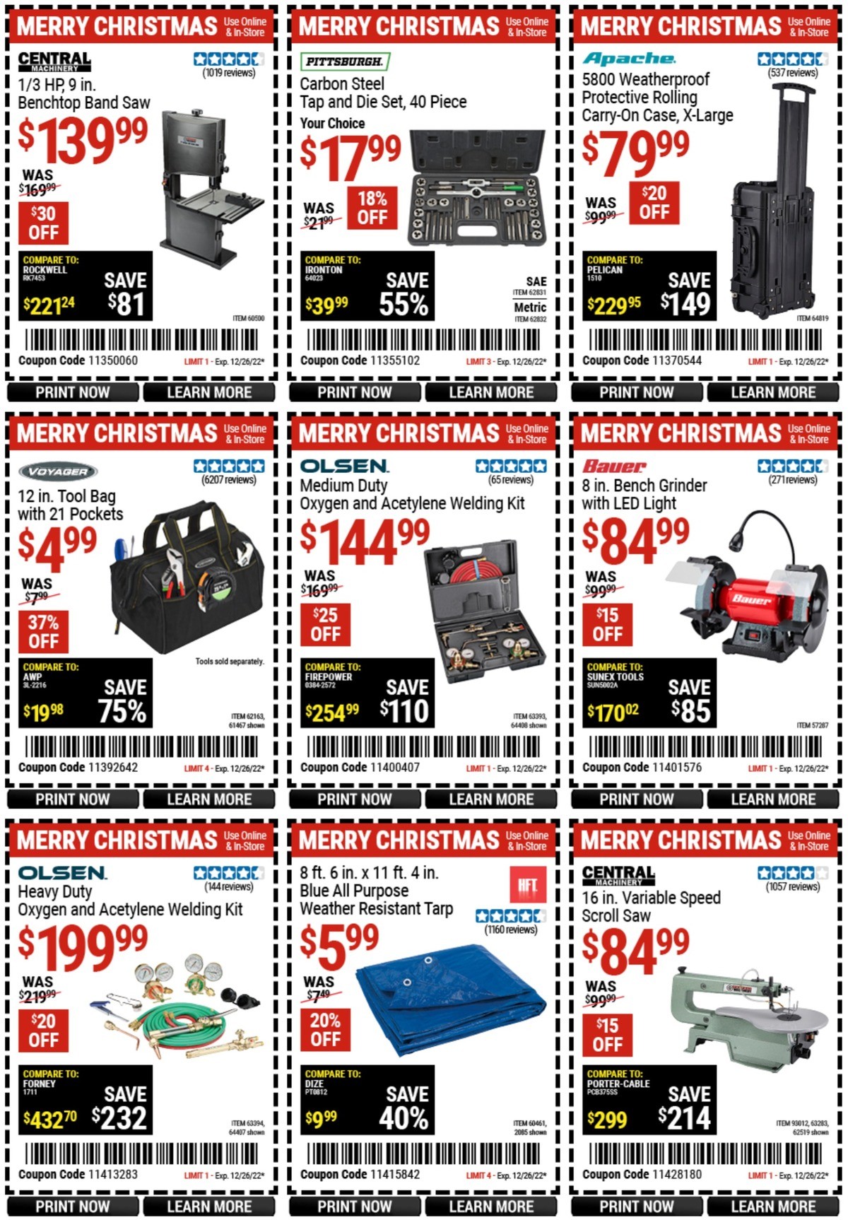 Harbor Freight Tools Weekly Ad from December 12