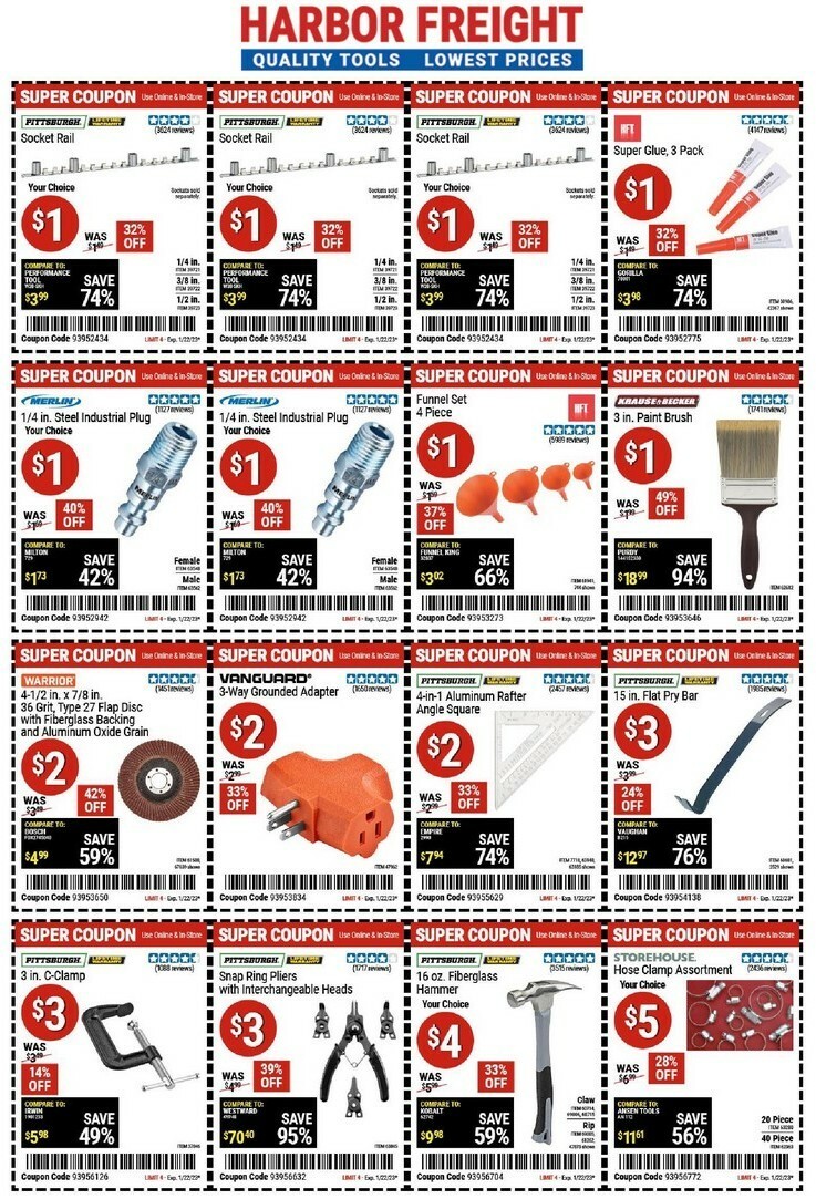 Harbor Freight Tools Weekly Ad from January 9