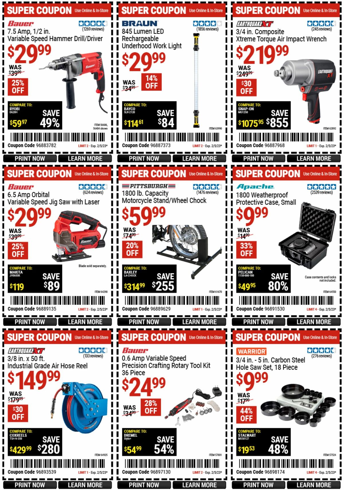 Harbor Freight Tools Weekly Ad from January 23