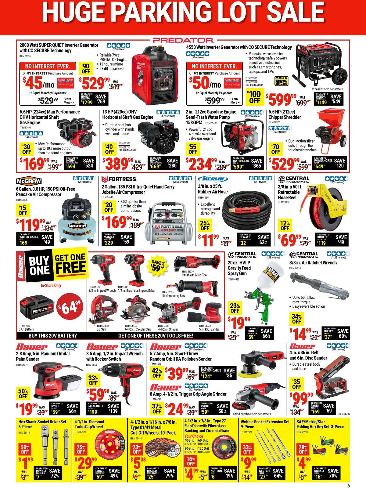 Harbor Freight Tools Weekly Ad from March 6