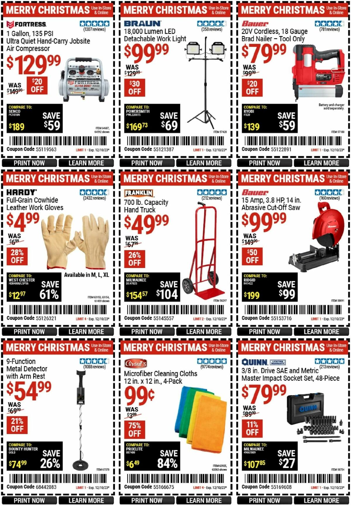 Harbor Freight Tools Weekly Ad from November 28