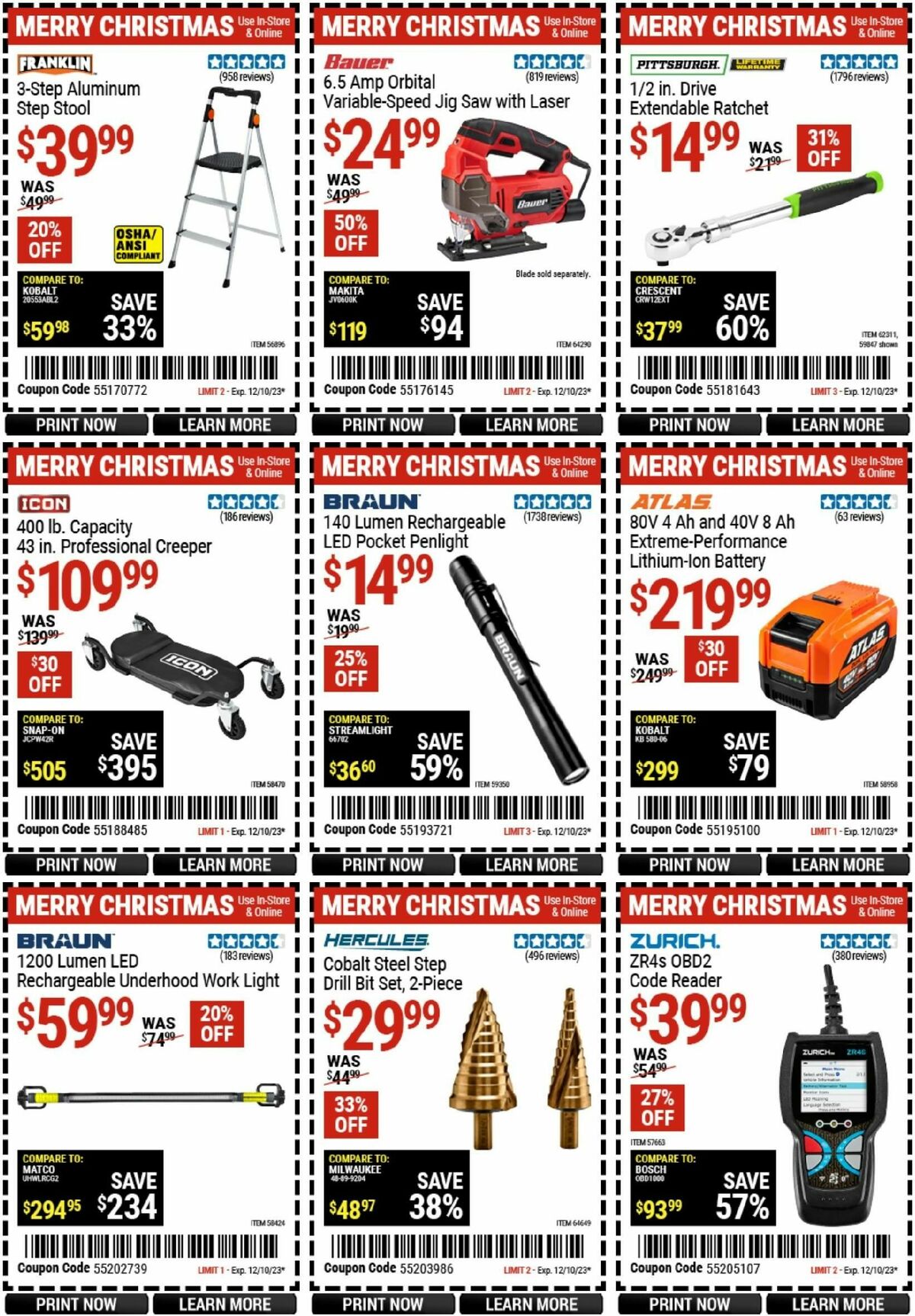 Harbor Freight Tools Weekly Ad from November 28