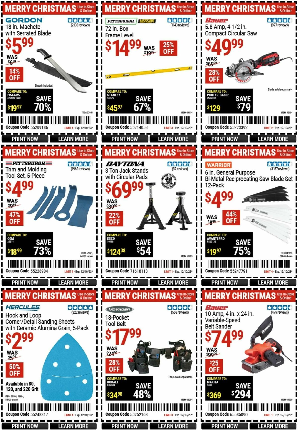 Harbor Freight Tools Weekly Ad from November 28