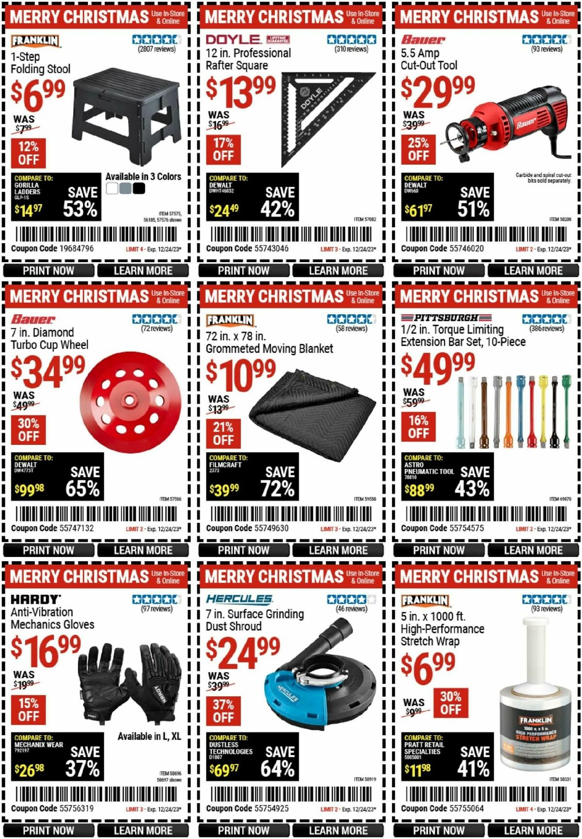 Harbor Freight Tools Weekly Ad from December 11